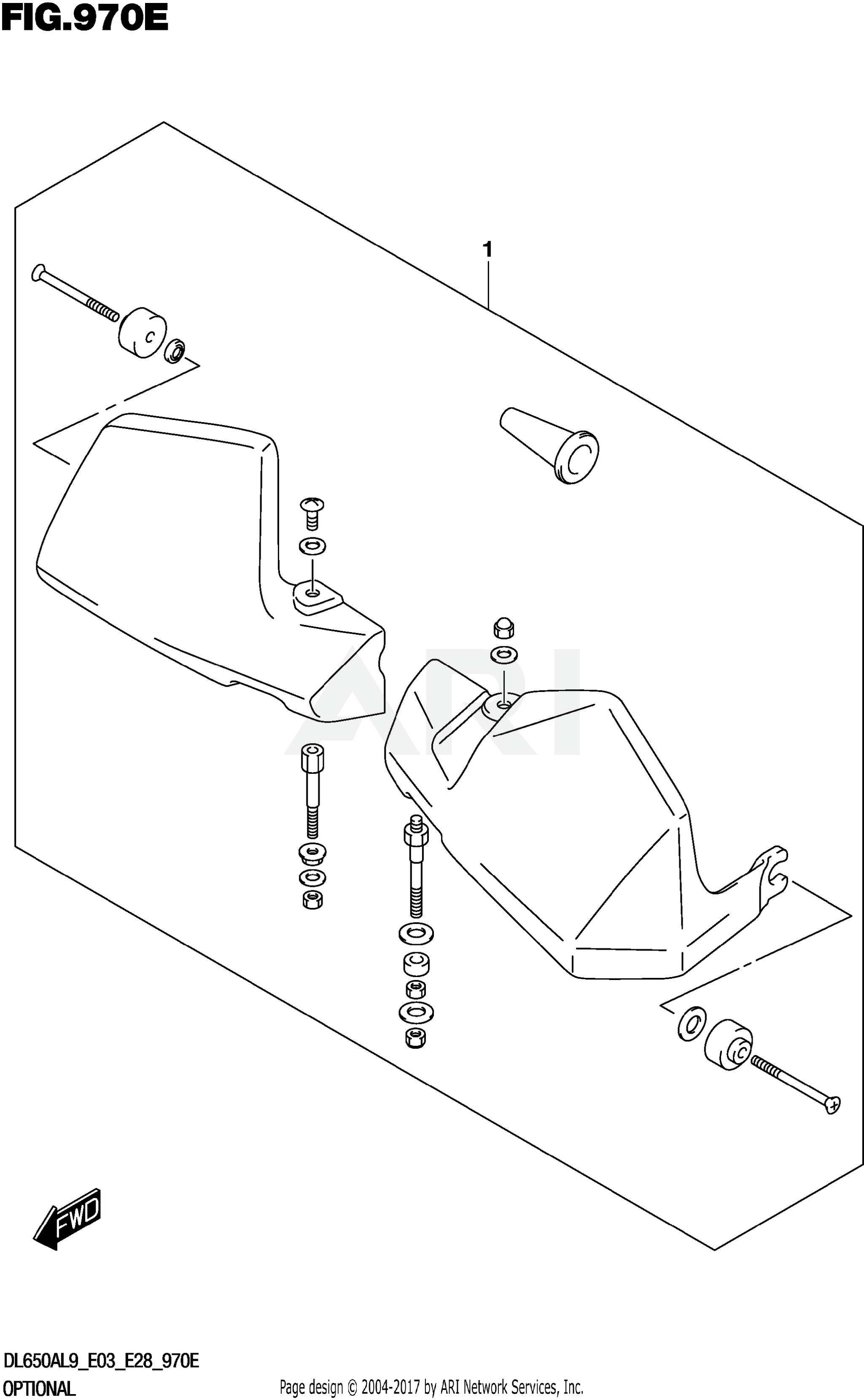 OPTIONAL (KNUCKLE COVER SET) (DL650A)