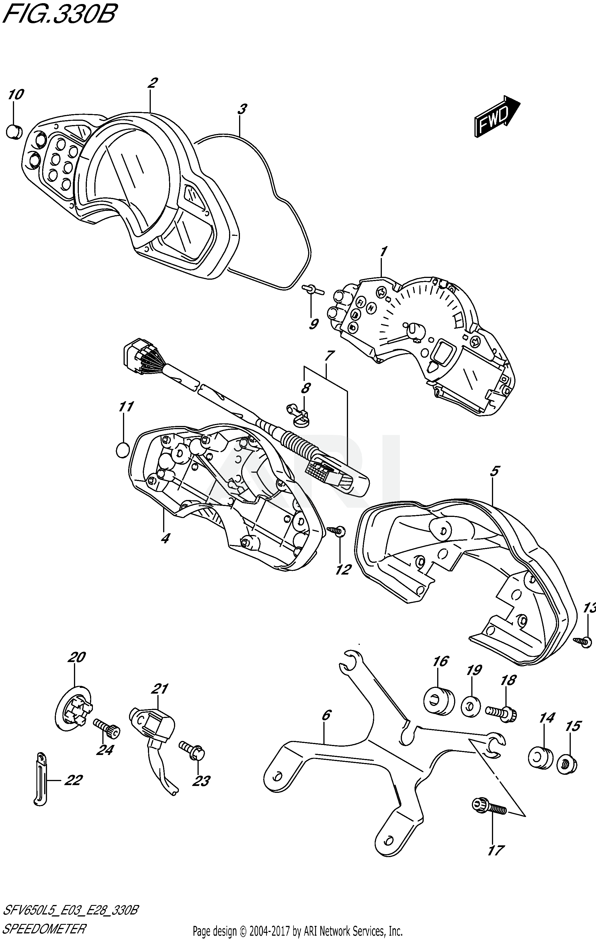 SPEEDOMETER (SFV650L5 E28)