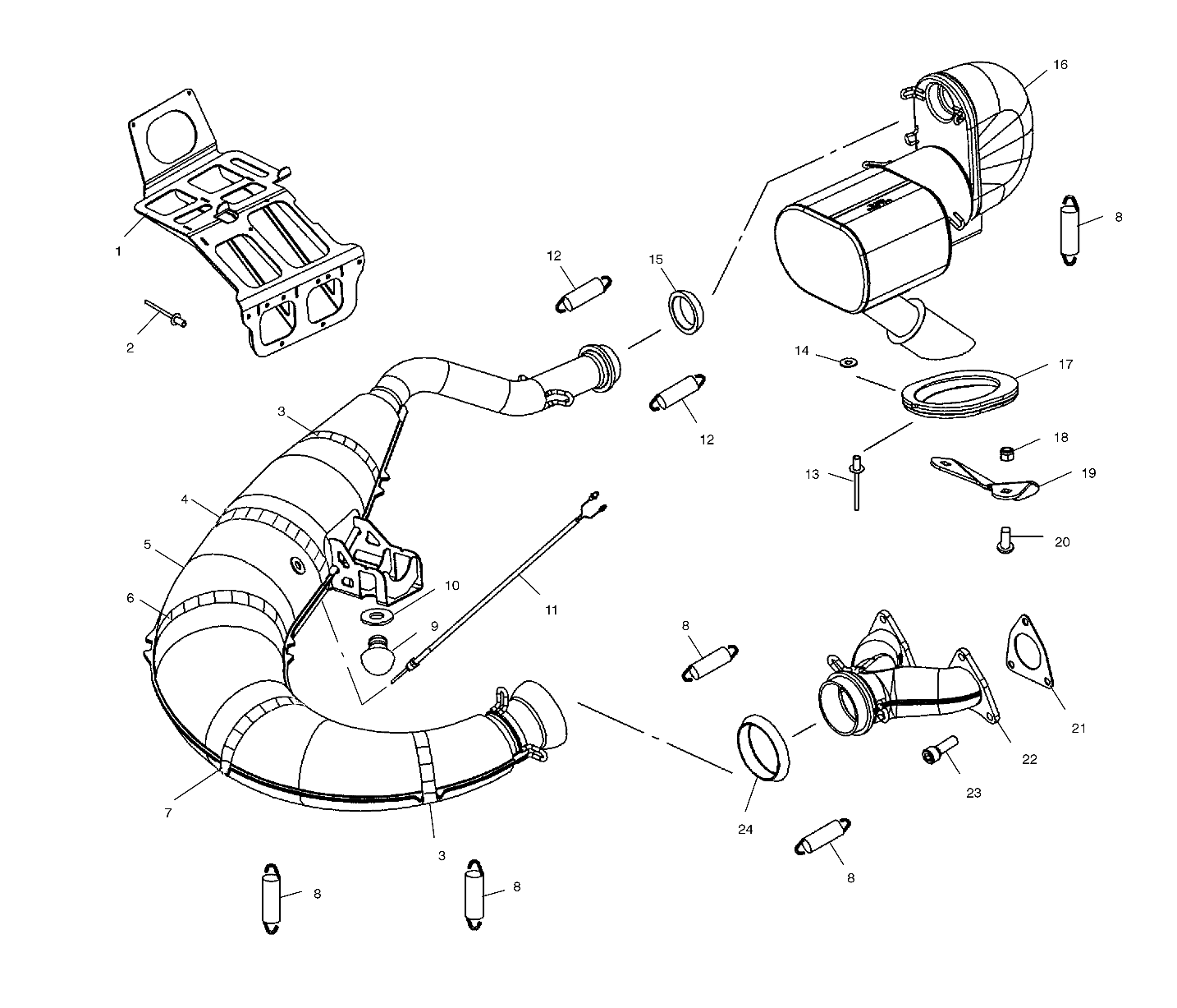 EXHAUST SYSTEM - S01NX4CS (4961676167C005)