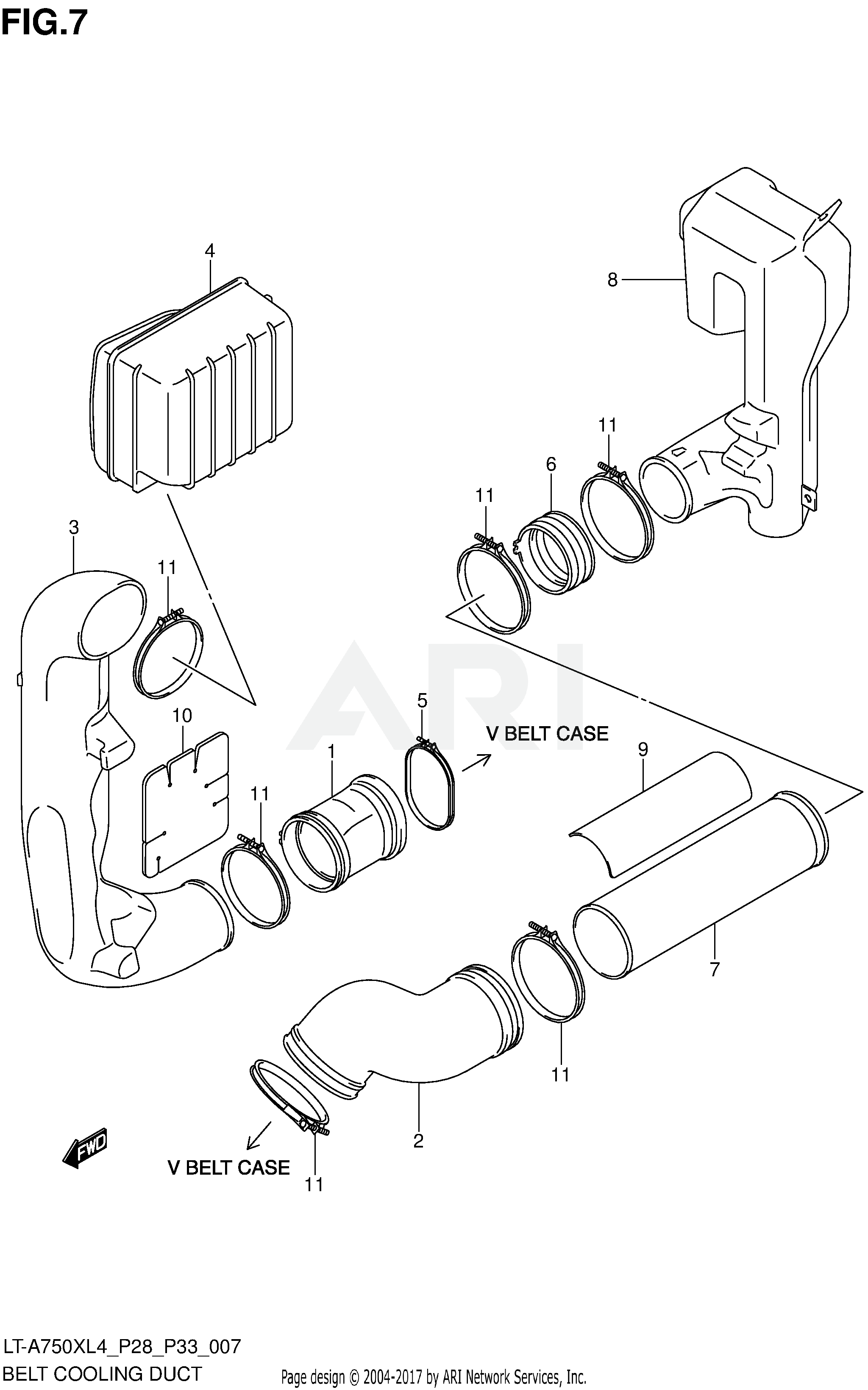 BELT COOLING DUCT