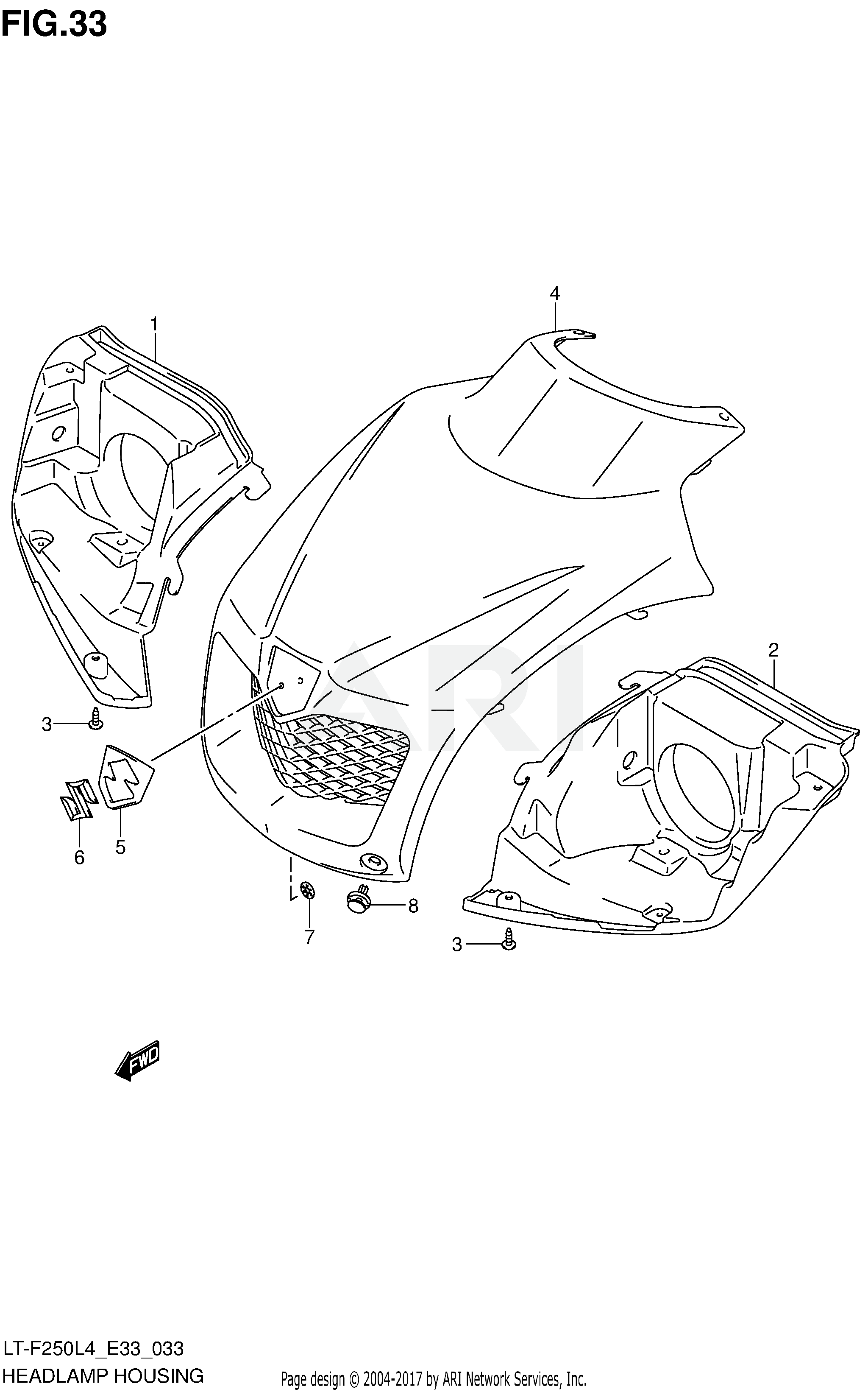 HEADLAMP HOUSING