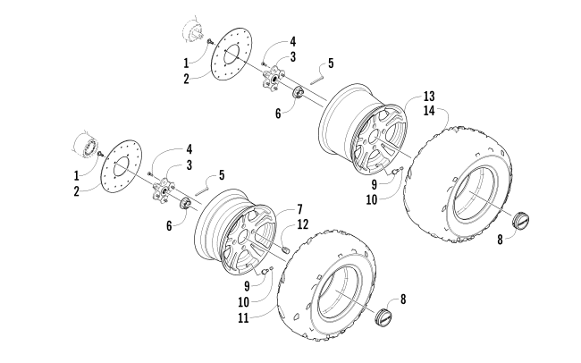 WHEEL AND TIRE ASSEMBLY