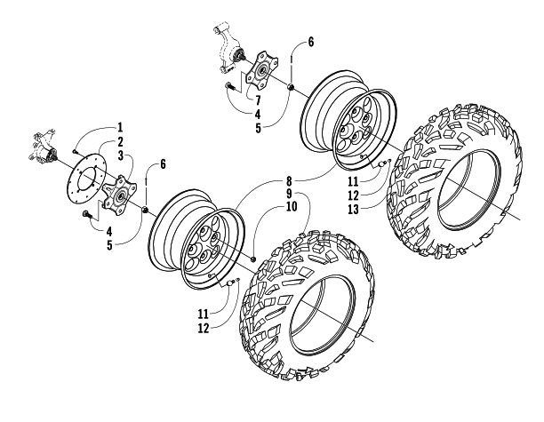 WHEEL AND TIRE ASSEMBLY