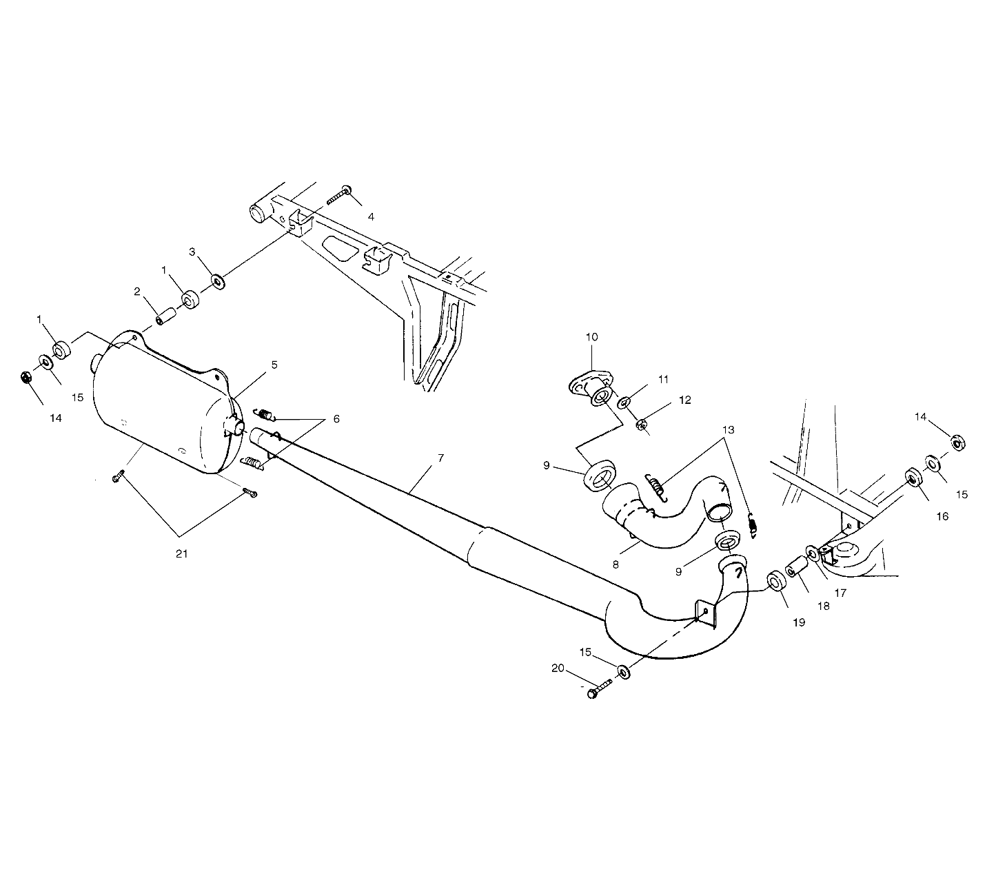 EXHAUST SYSTEM - A02BA38CA (4969936993A08)