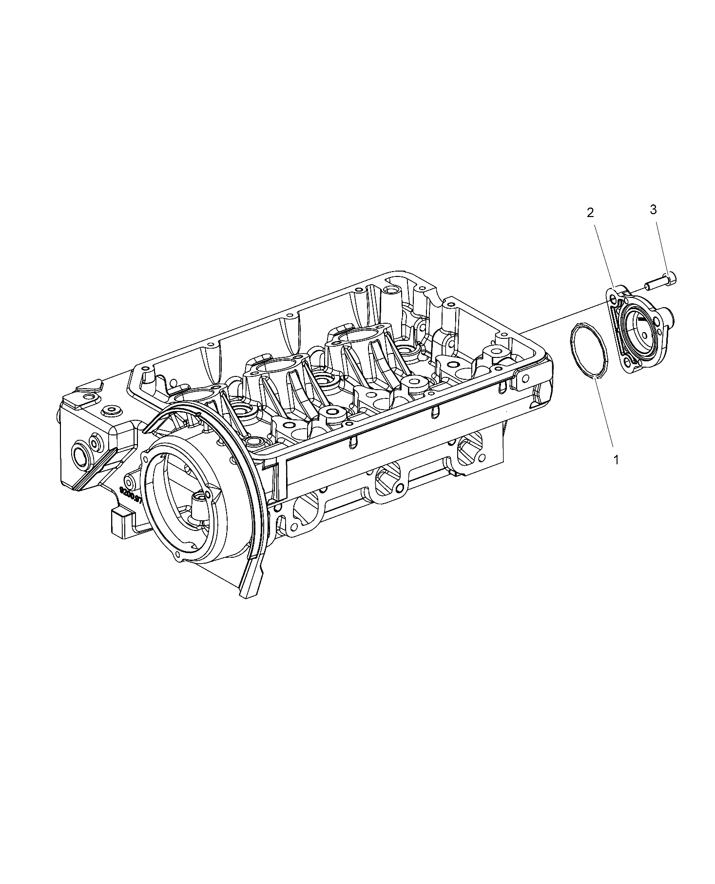 ENGINE, CAMSHAFT FLANGE - R15RTAD1FA (49RGRCAMFLG15DSL)