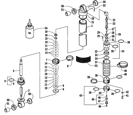 REAR SUSPENSION REAR ARM SHOCK ABSORBER