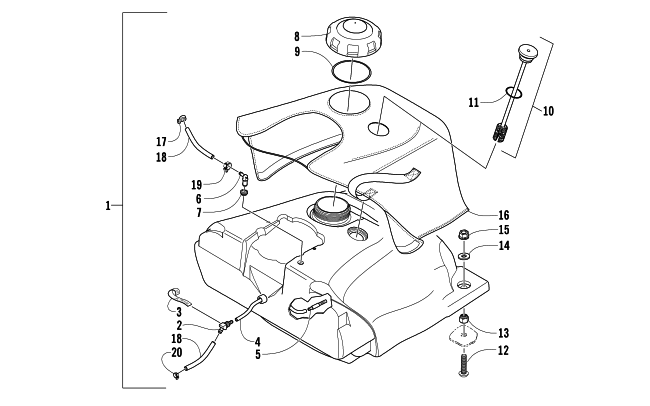 GAS TANK ASSEMBLY