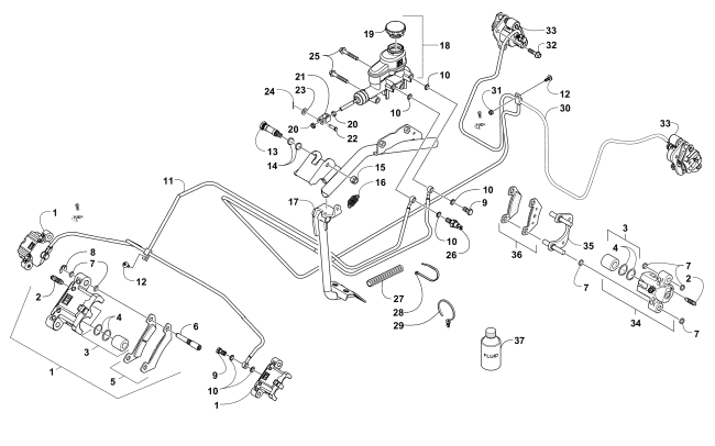 HYDRAULIC BRAKE ASSEMBLY