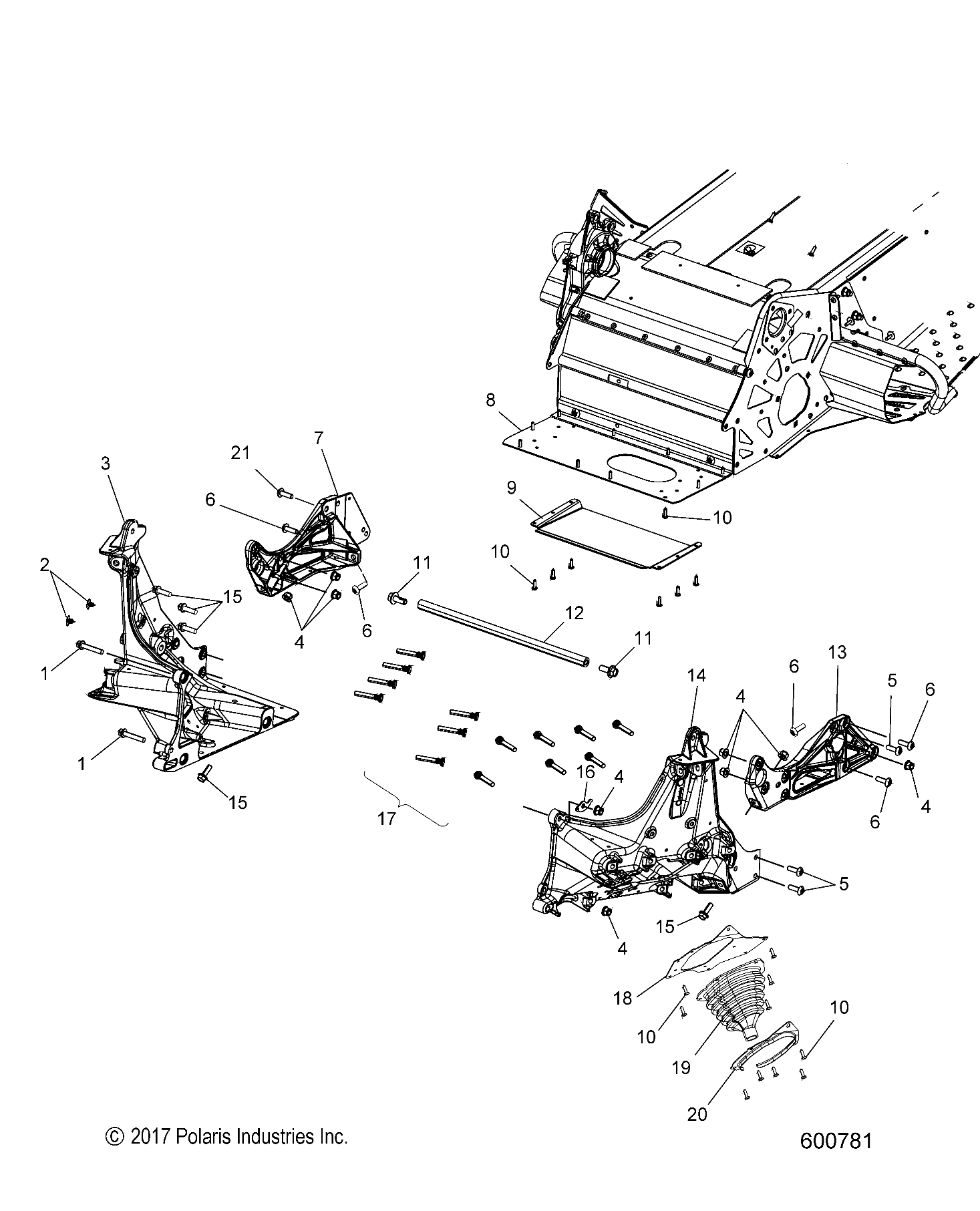 CHASSIS, BULKHEAD ASM. - S19CEA5BSL (600781)