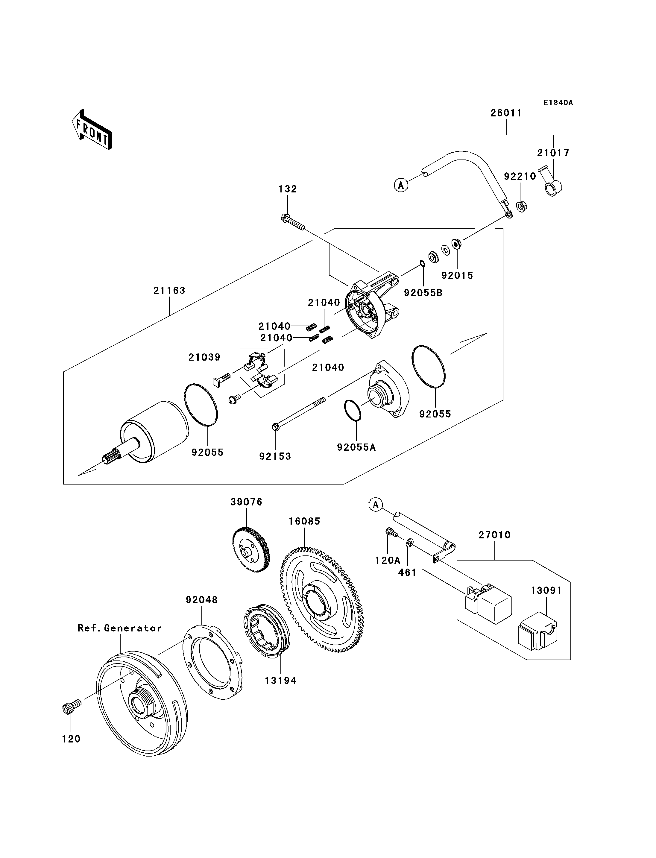 Starter Motor(D9F/DAF)