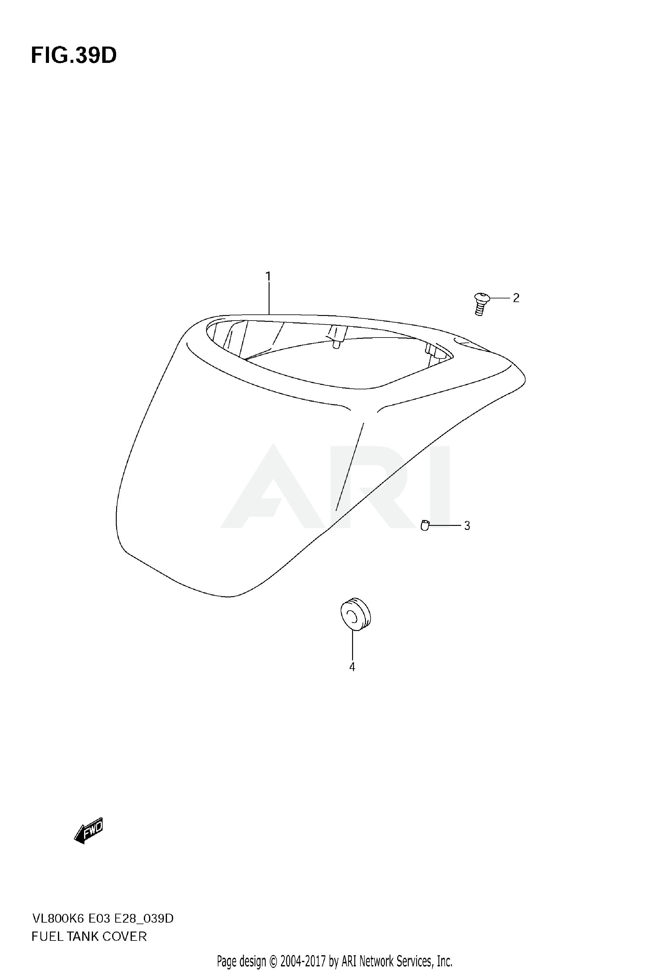 FUEL TANK COVER (MODEL K9)