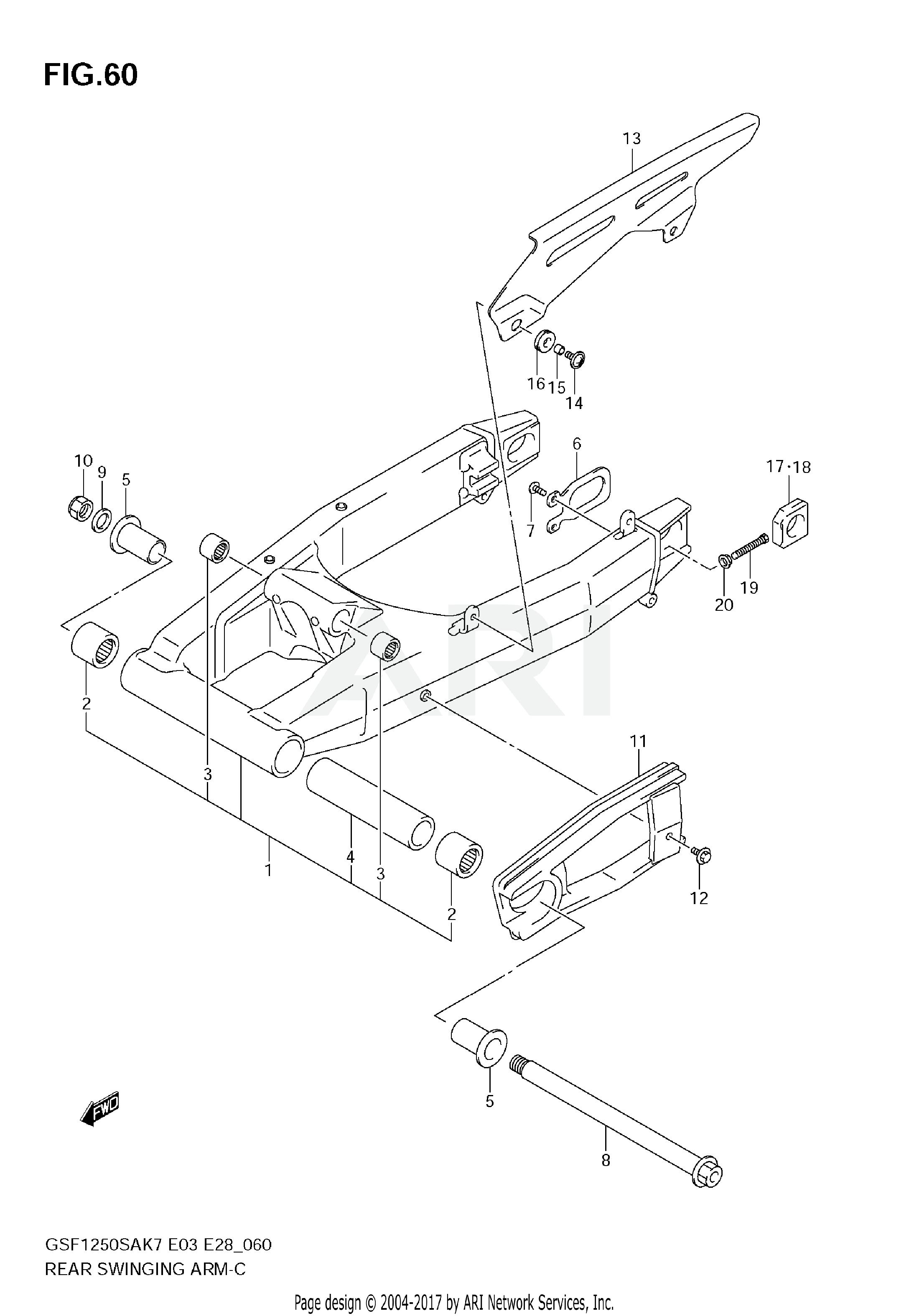 REAR SWINGING ARM