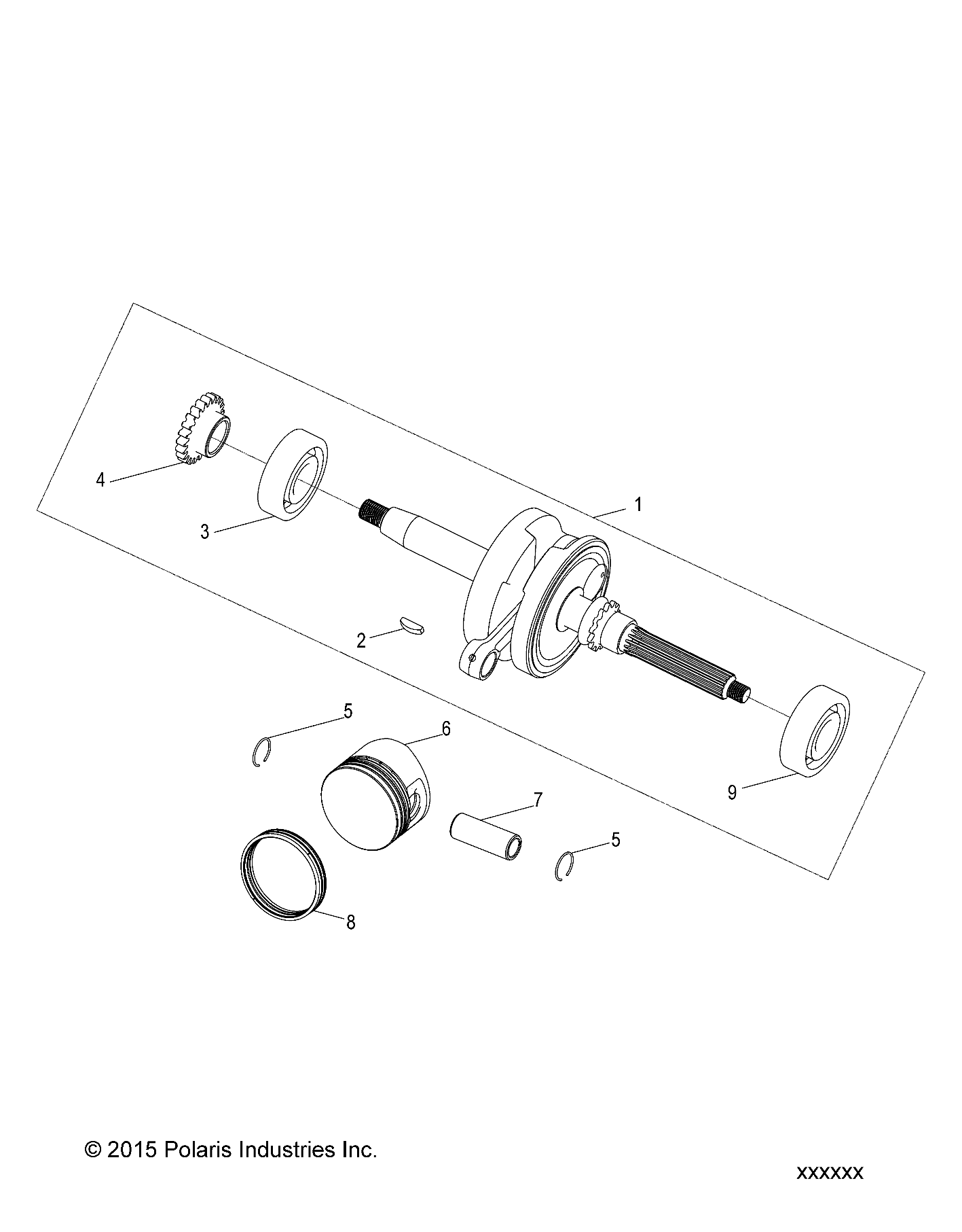 ENGINE, CRANKSHAFT and PISTON - A17YAF11A5/N5 (A00034)