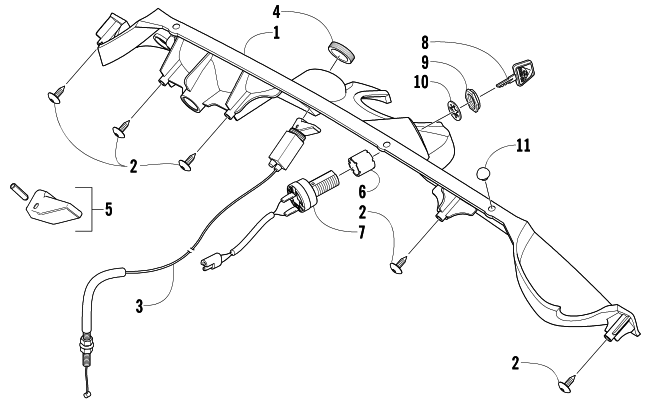 CONSOLE AND SWITCH ASSEMBLY