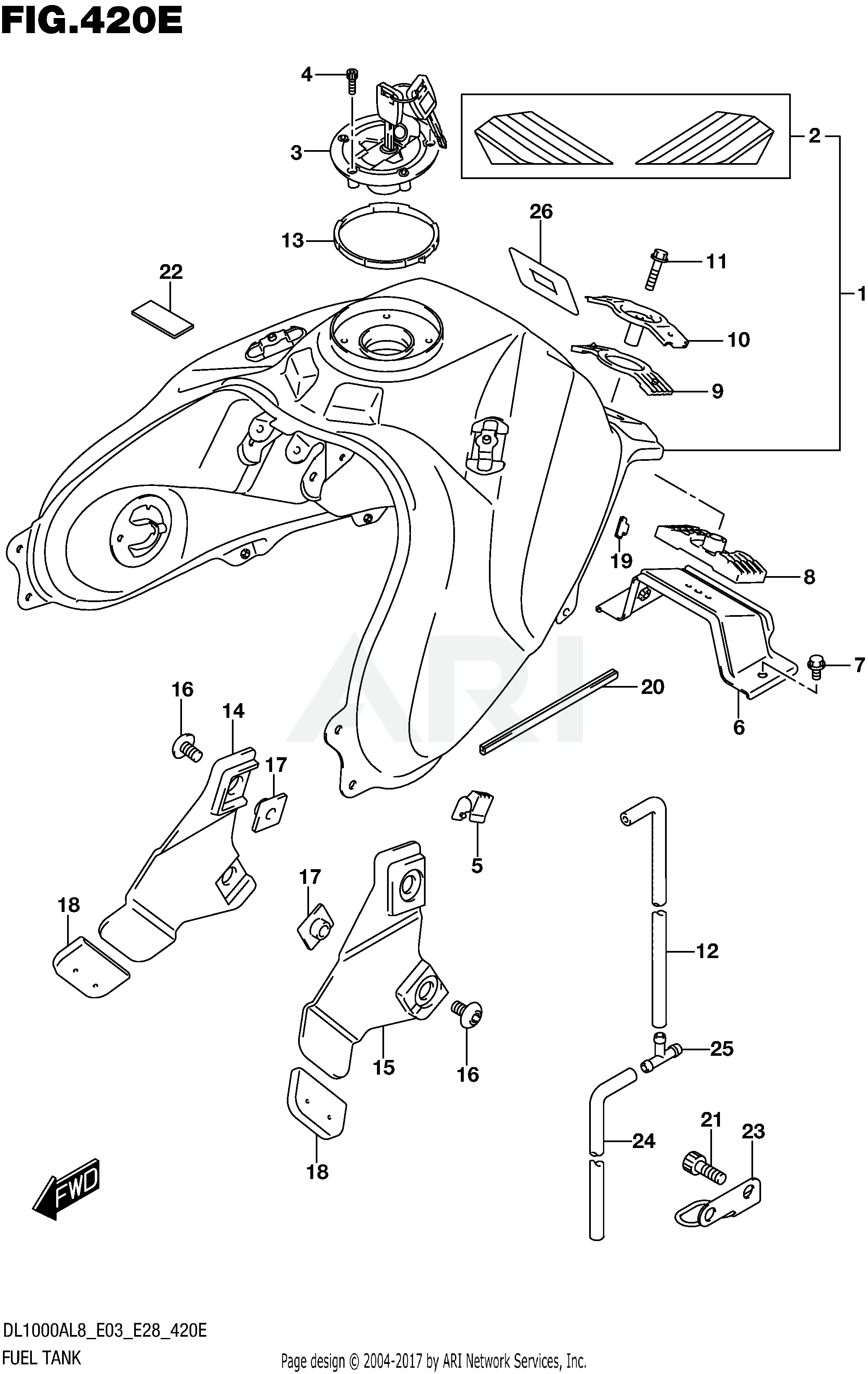 FUEL TANK (DL1000AL8 E33) (FOR YU1)