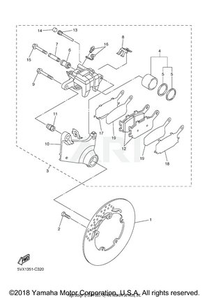 REAR BRAKE CALIPER