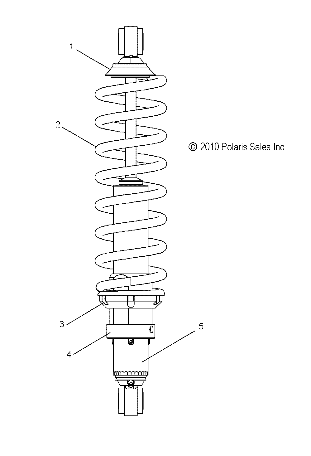 SUSPENSION, SHOCK, REAR - S14CM8GSA/GSL/GEA (49SNOWSHOCKREAR7043733)