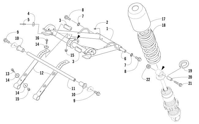 REAR SUSPENSION FRONT ARM ASSEMBLY