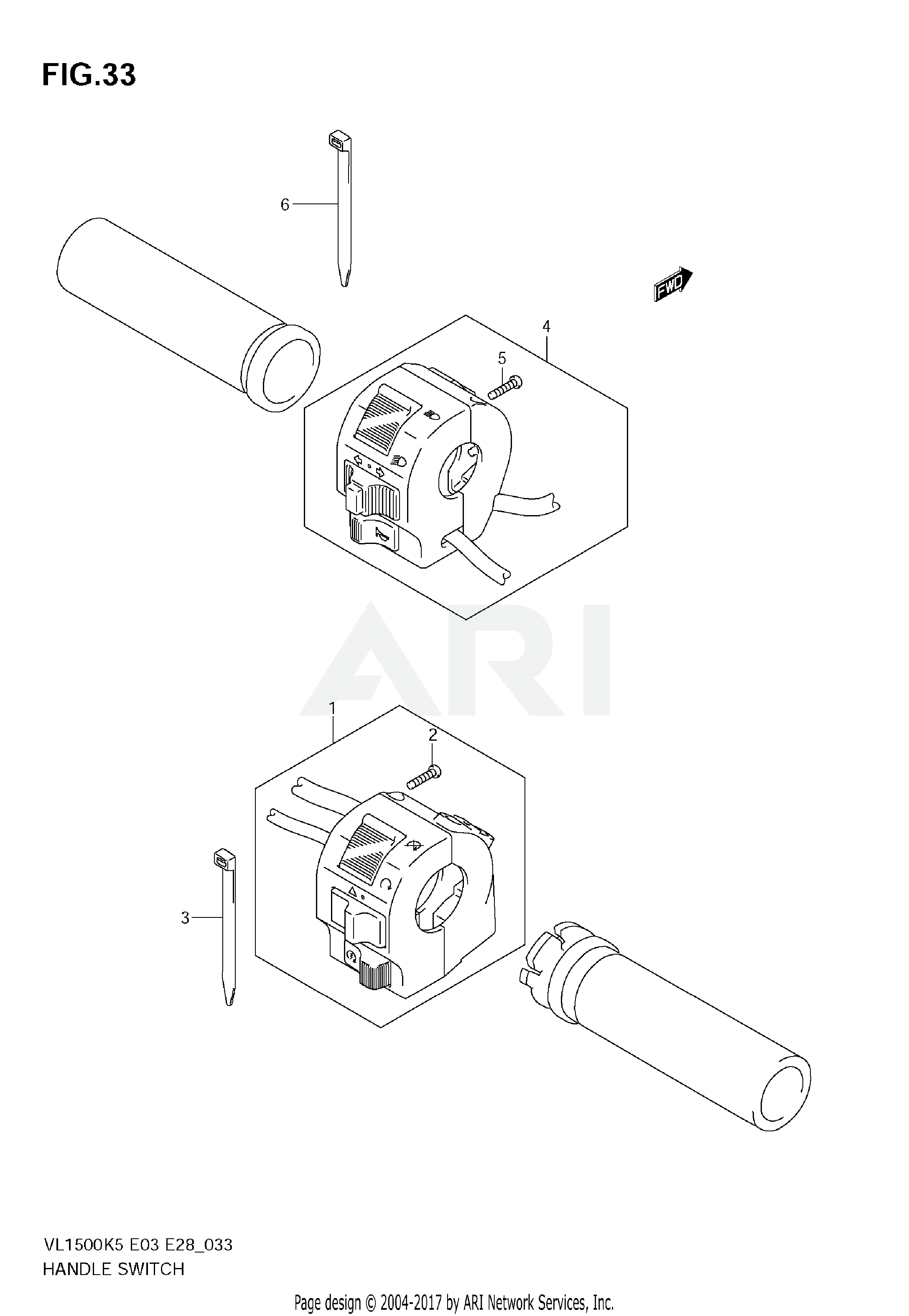 HANDLE SWITCH (MODEL K5/K6)