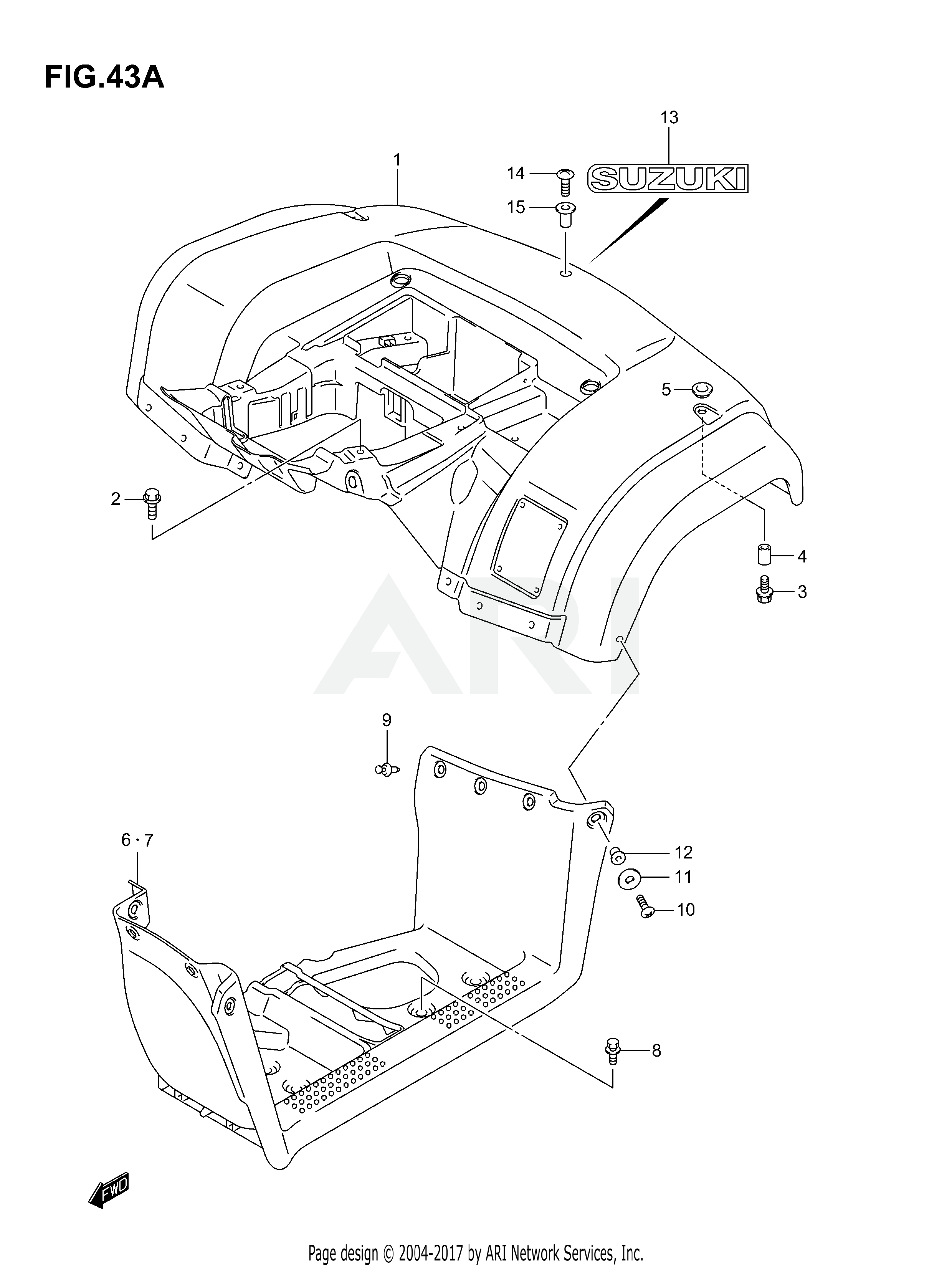 REAR FENDER (MODEL K4/K5/K6/K7)