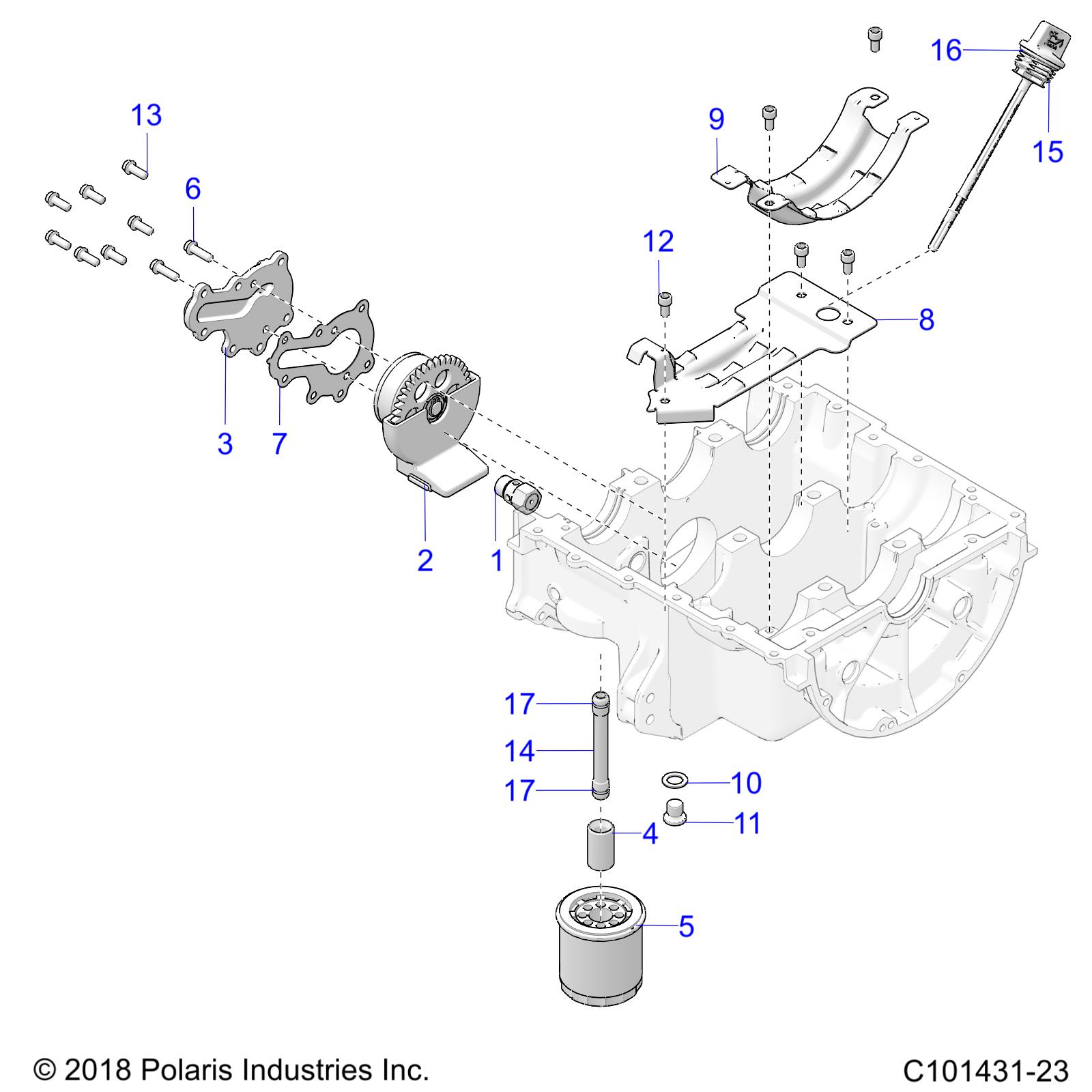 ENGINE, OIL SYSTEM - A20SGE95AK (C101431-23)