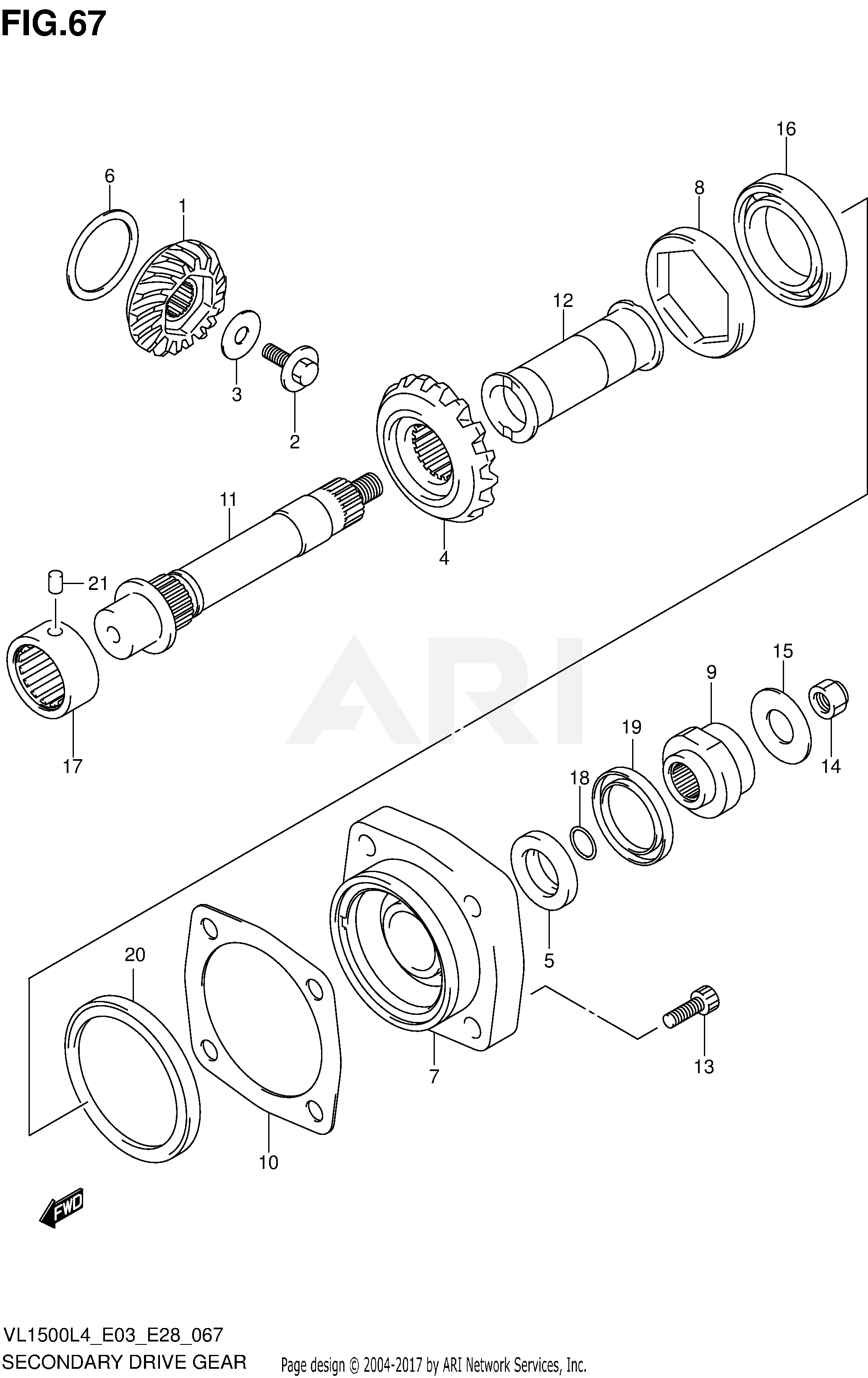 SECONDARY DRIVE GEAR