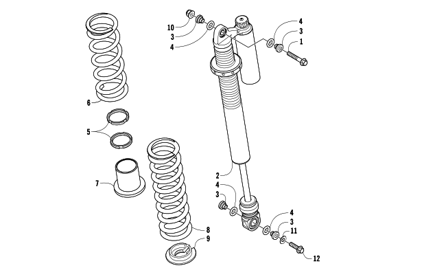 REAR SUSPENSION SHOCK ASSEMBLY