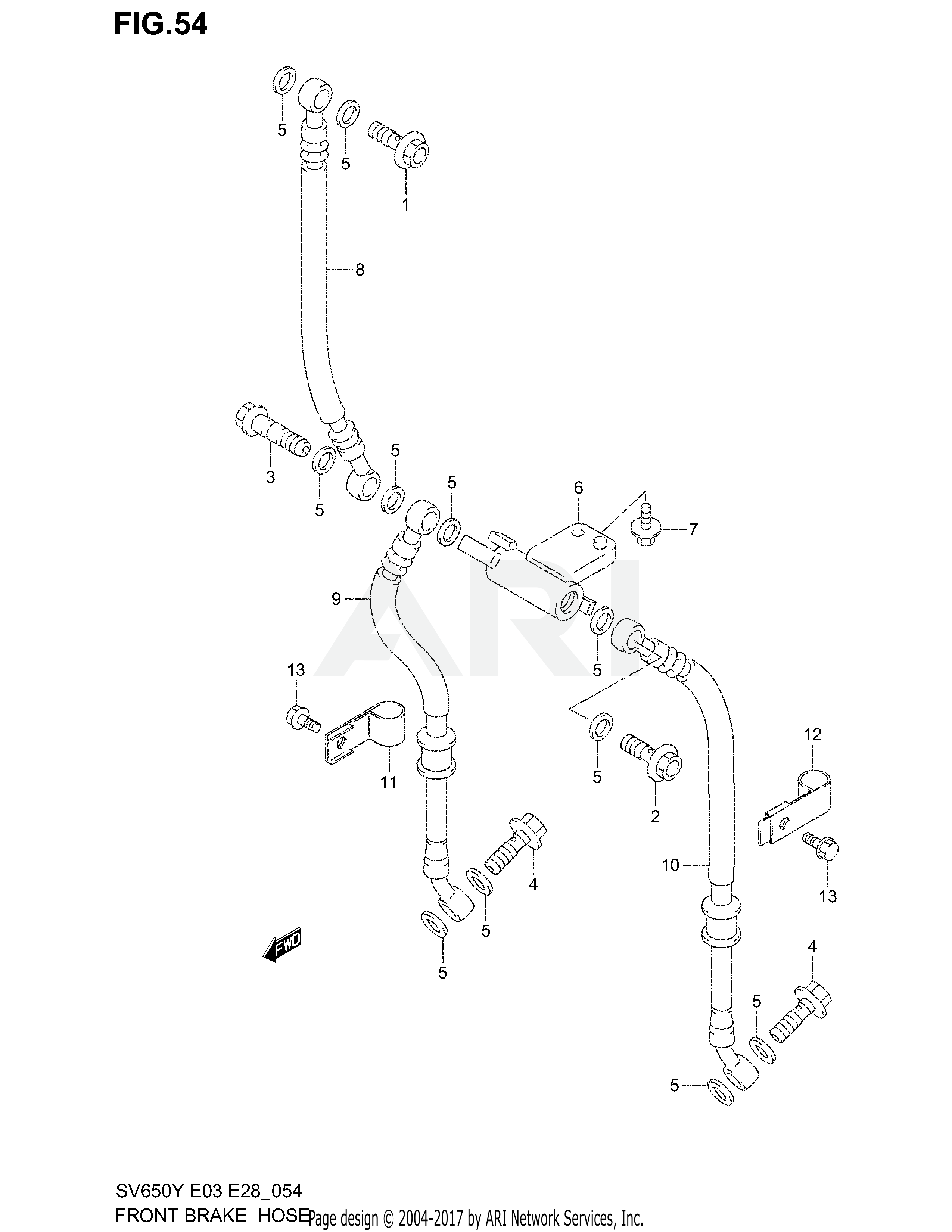 FRONT BRAKE HOSE