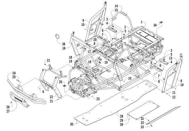 FRAME AND RELATED PARTS