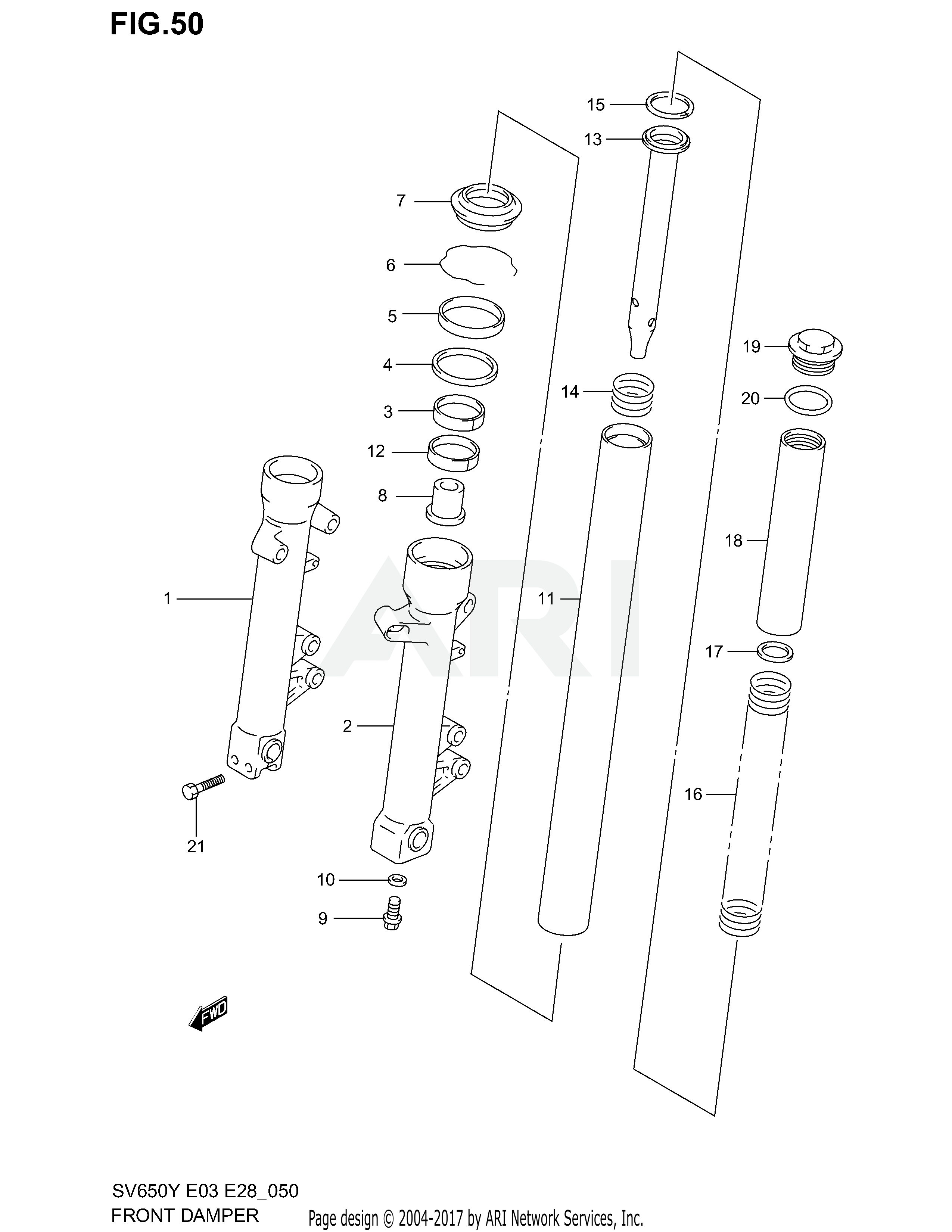 FRONT FORK DAMPER (MODEL X/Y)