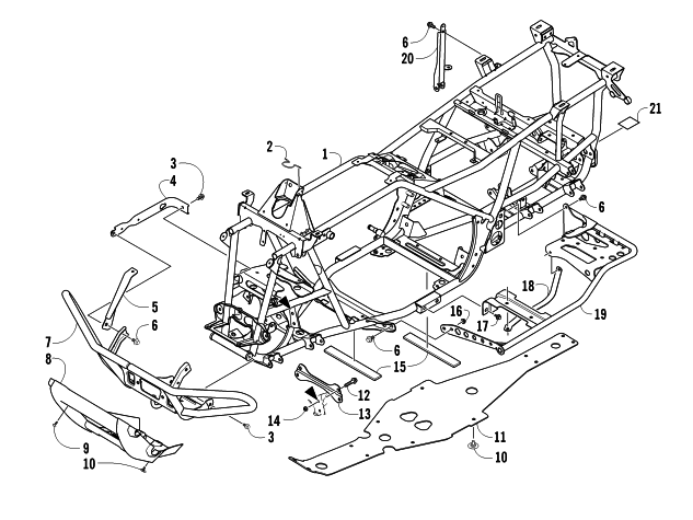 FRAME AND RELATED PARTS