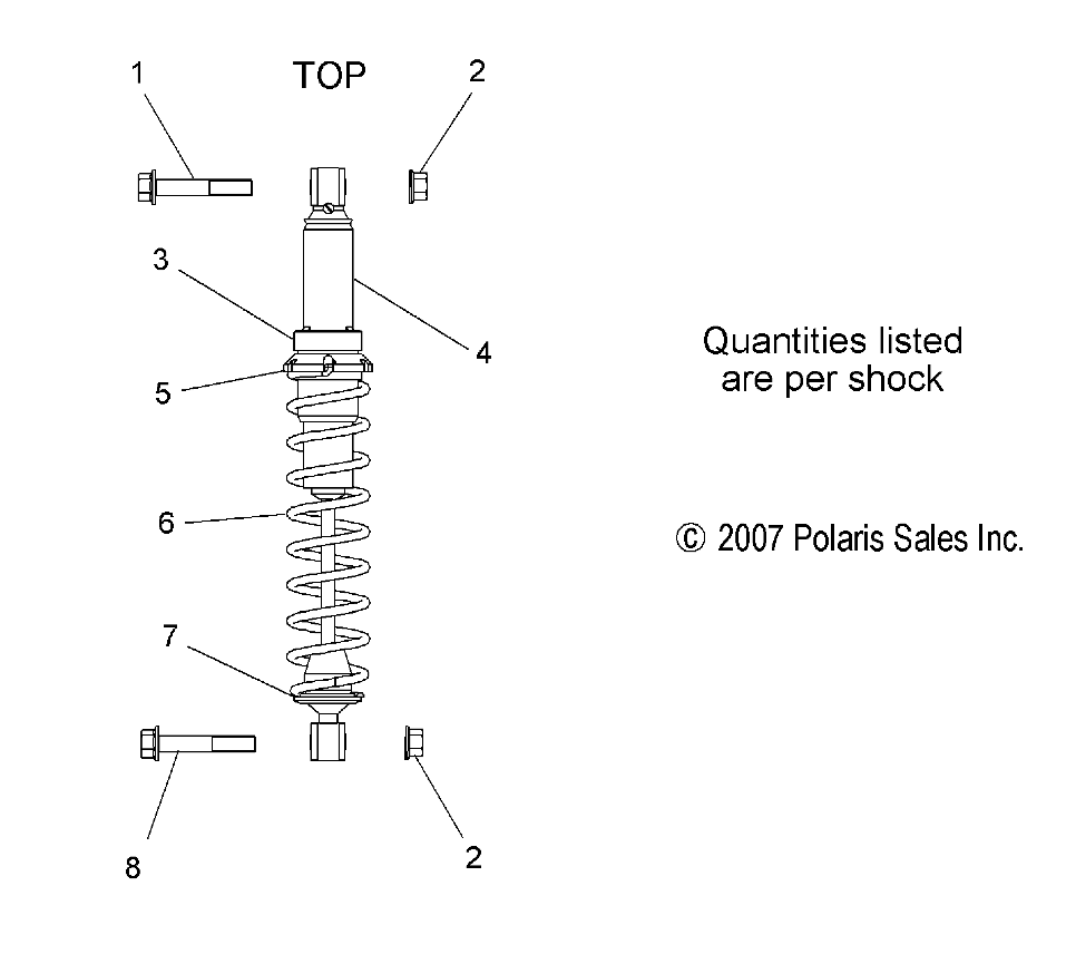 SUSPENSION, SHOCK, IFS (7043222) - S09PM7JS/JSL (49SNOWSHOCKIFS7043289)