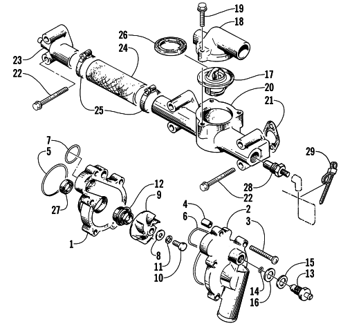 WATER PUMP/WATER MANIFOLD