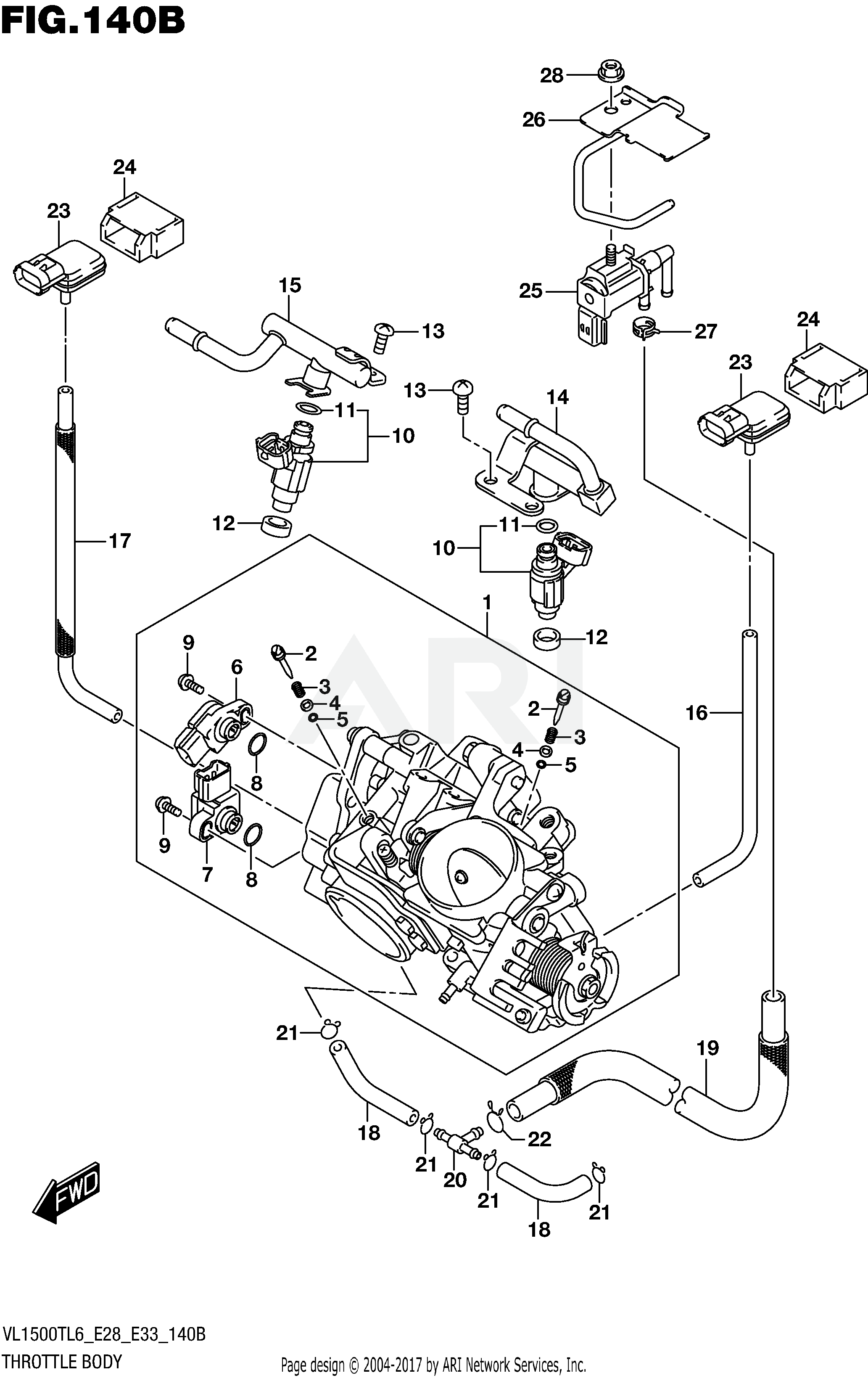 THROTTLE BODY (VL1500TL6 E33)