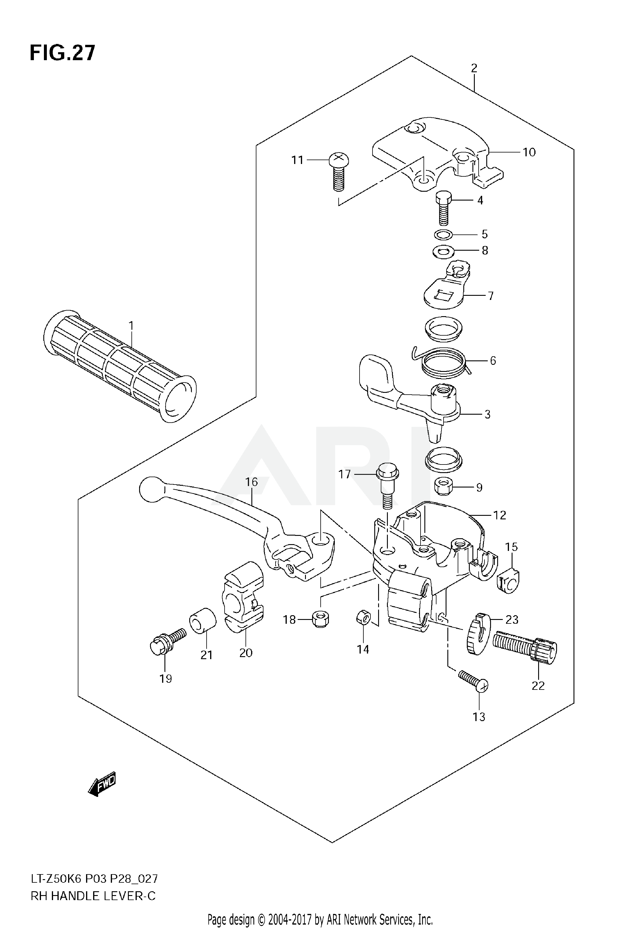 RH HANDLE LEVER