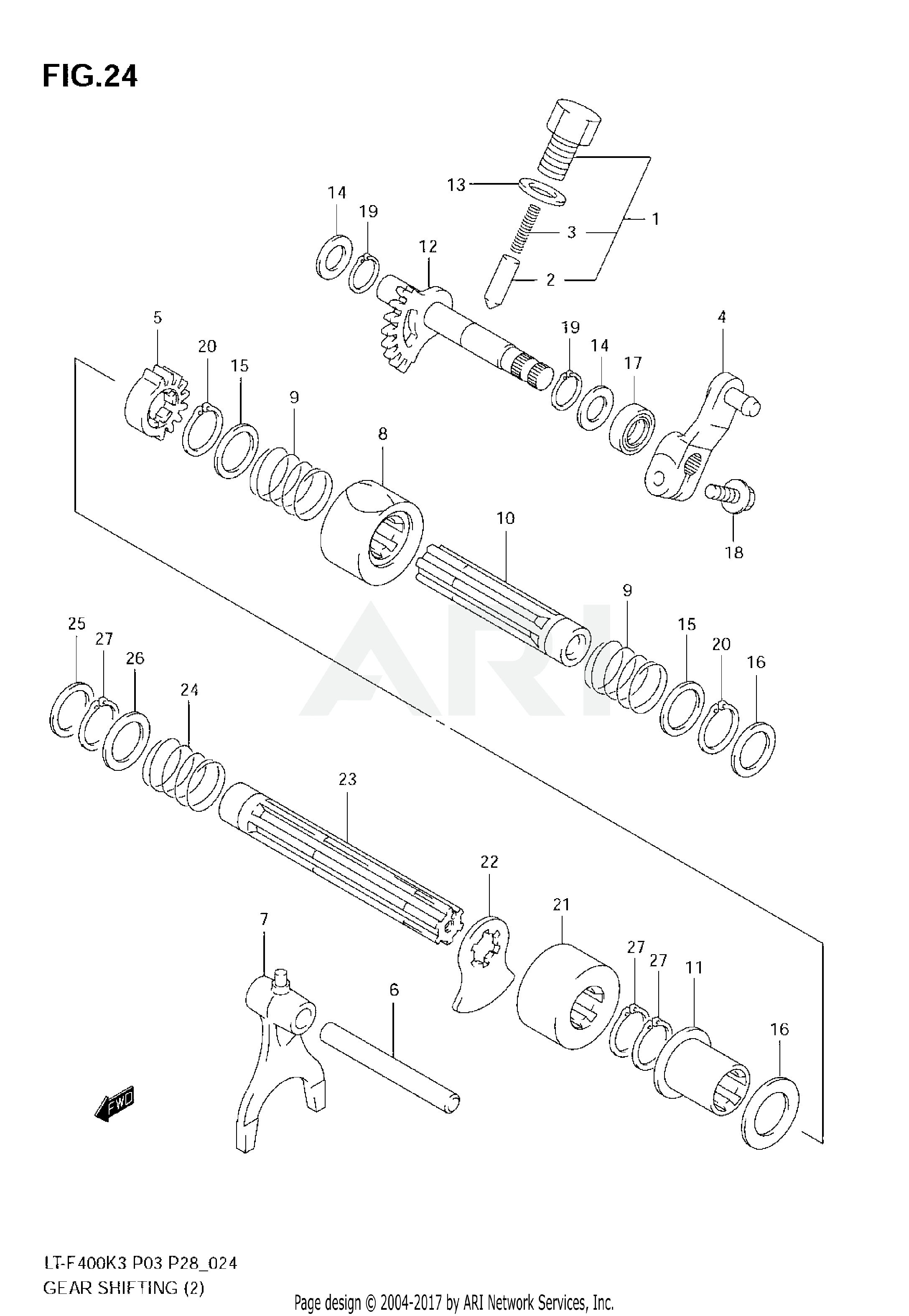 GEAR SHIFTING (2)(MODEL K3)