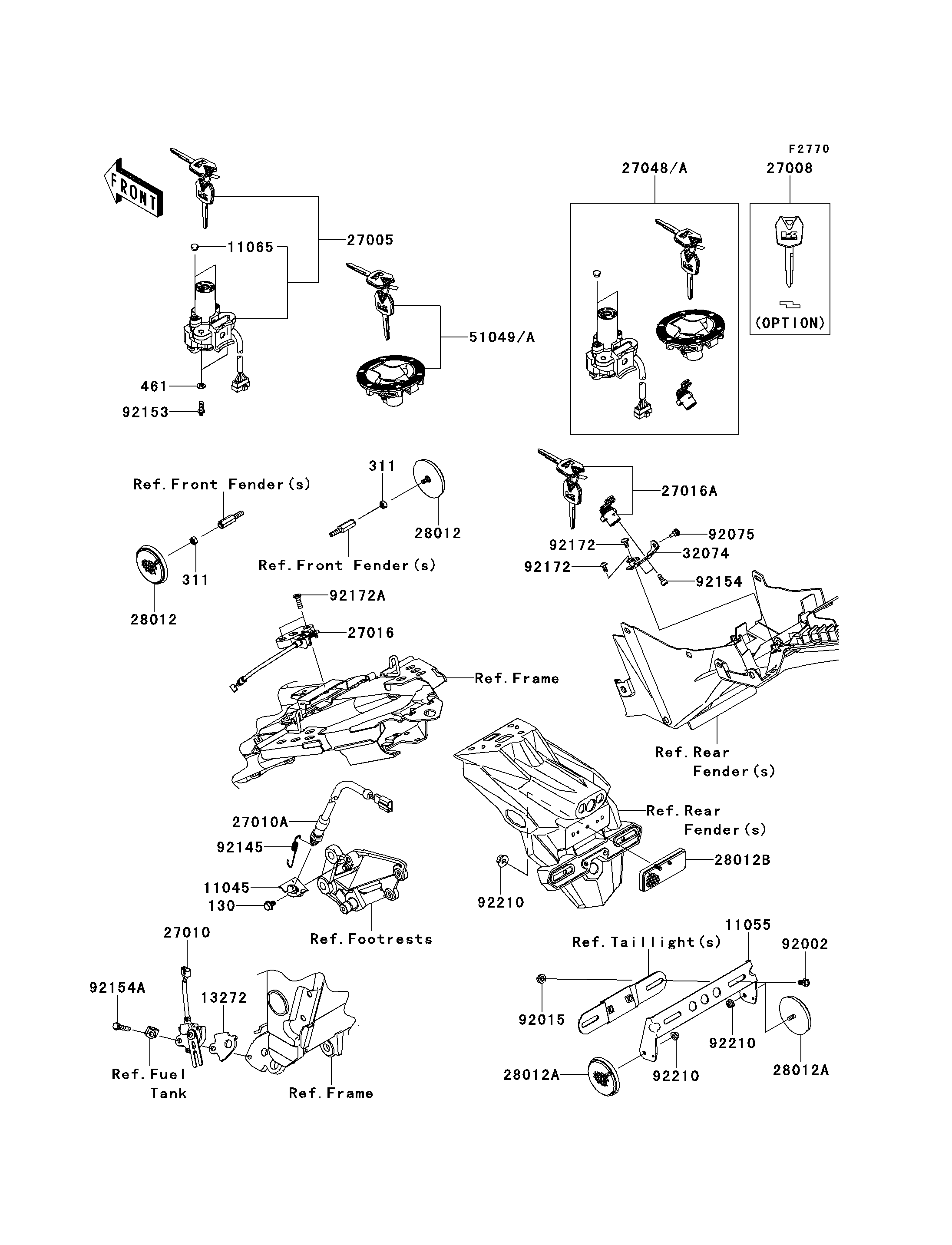 Ignition Switch/Locks/Reflectors