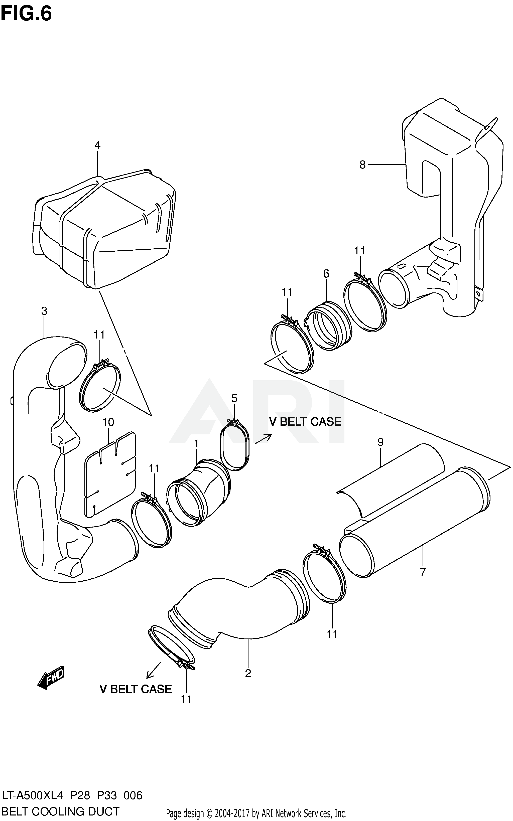 BELT COOLING DUCT