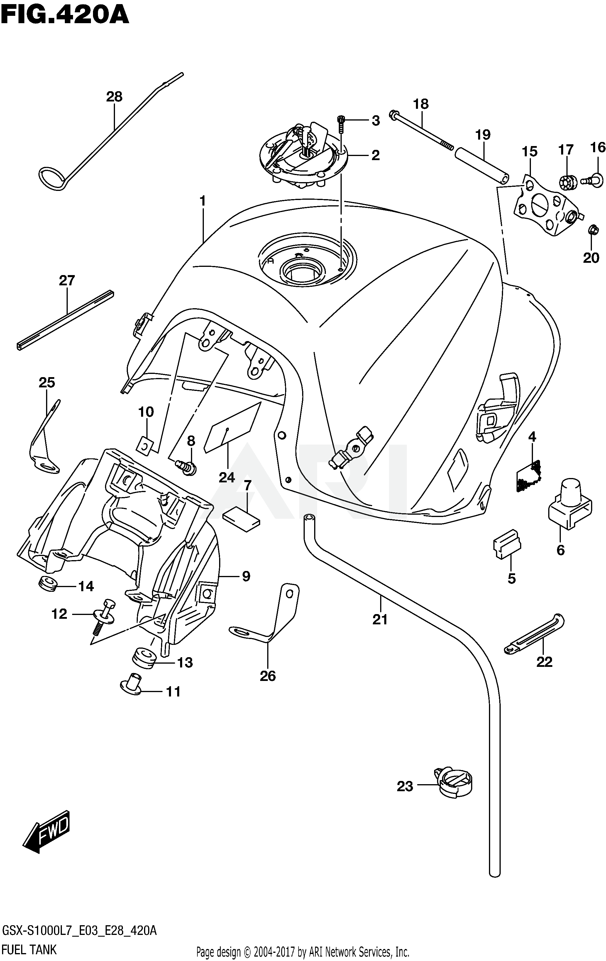 FUEL TANK (GSX-S1000L7 E33)