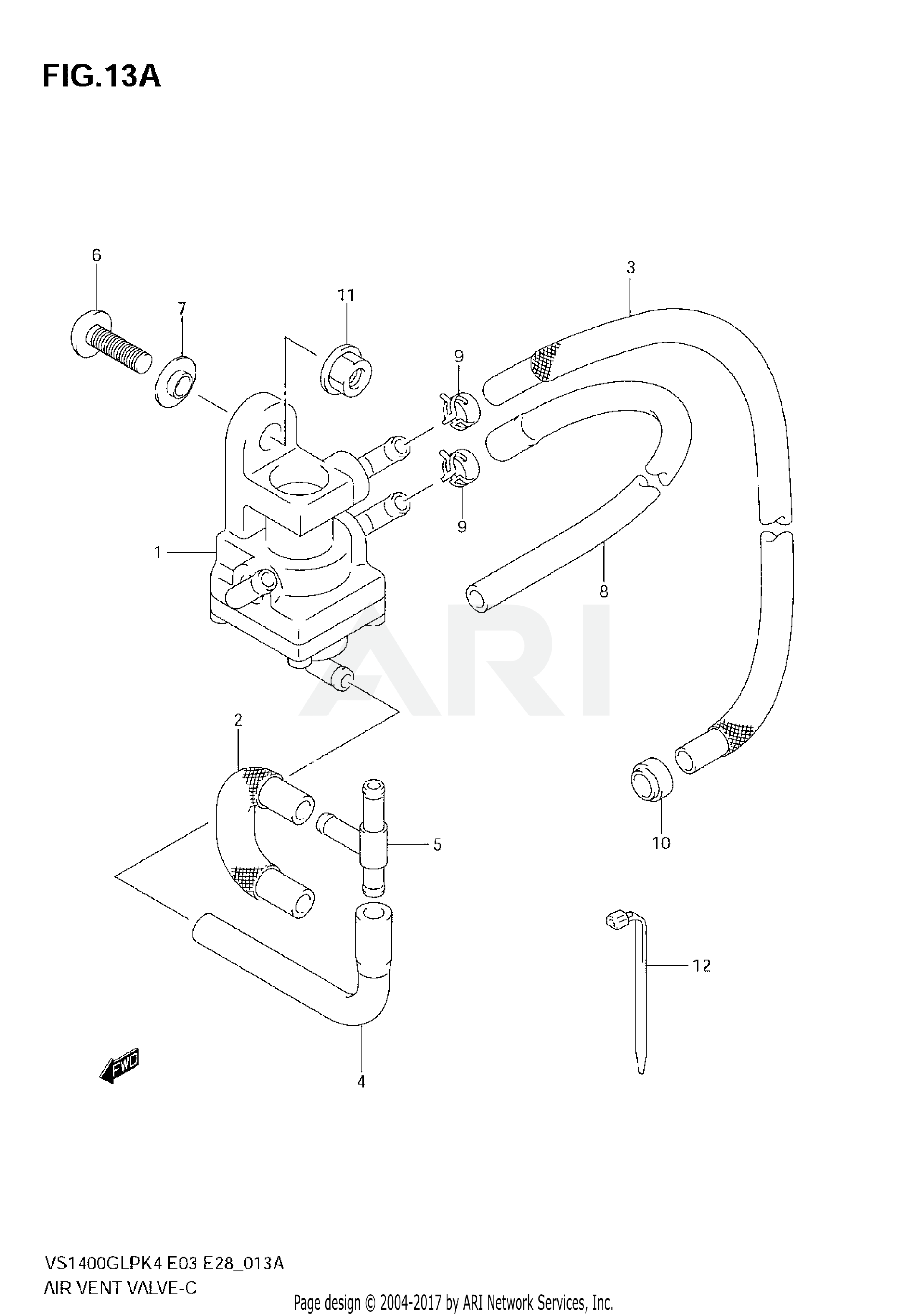 AIR VENT VALVE (MODEL K6/K7/K8 E33)