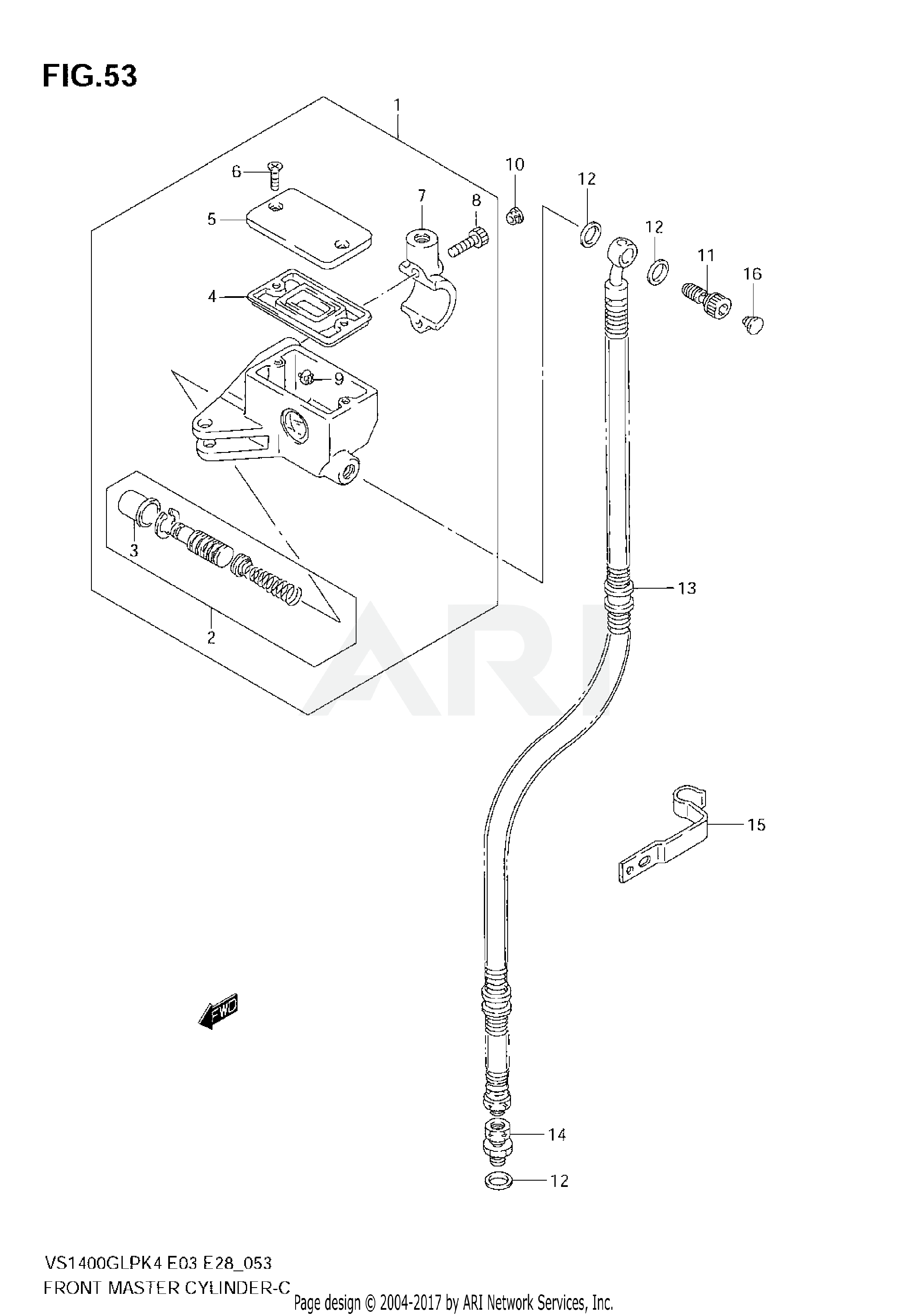 FRONT MASTER CYLINDER (MODEL K4)