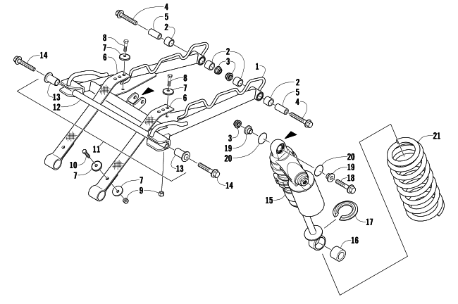 REAR SUSPENSION FRONT ARM ASSEMBLY