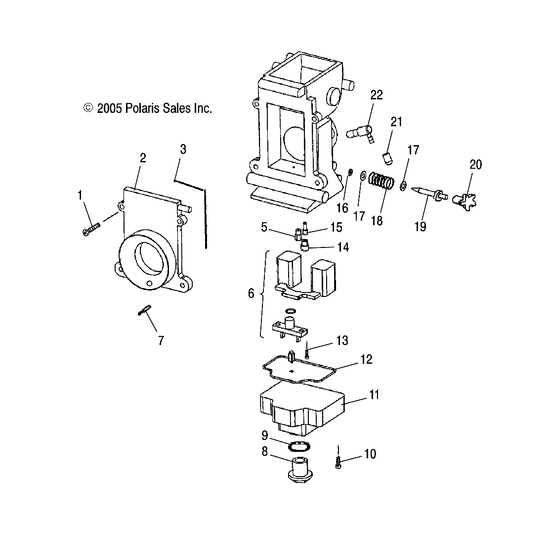 ENGINE, CARBURETOR, LOWER - S09MX6JS/JE (49SNOWCARBLOWER08600RR)