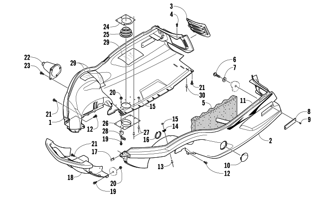 BELLY PAN AND FRONT BUMPER ASSEMBLY