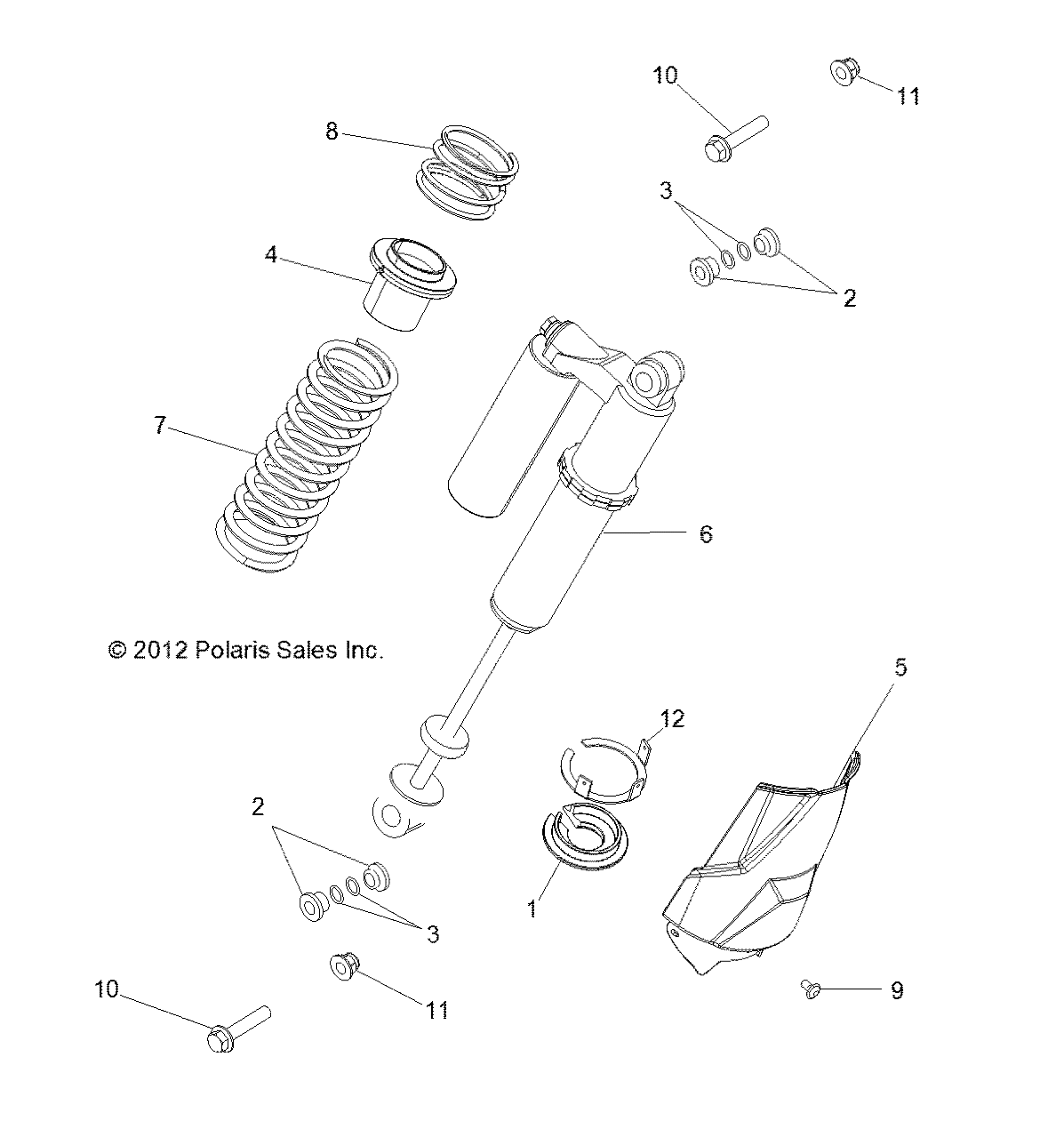 SUSPENSION, REAR SHOCK MOUNTING - Z14XT9EAO (49RGRSHOCKMTGRR13RZRXP4I)