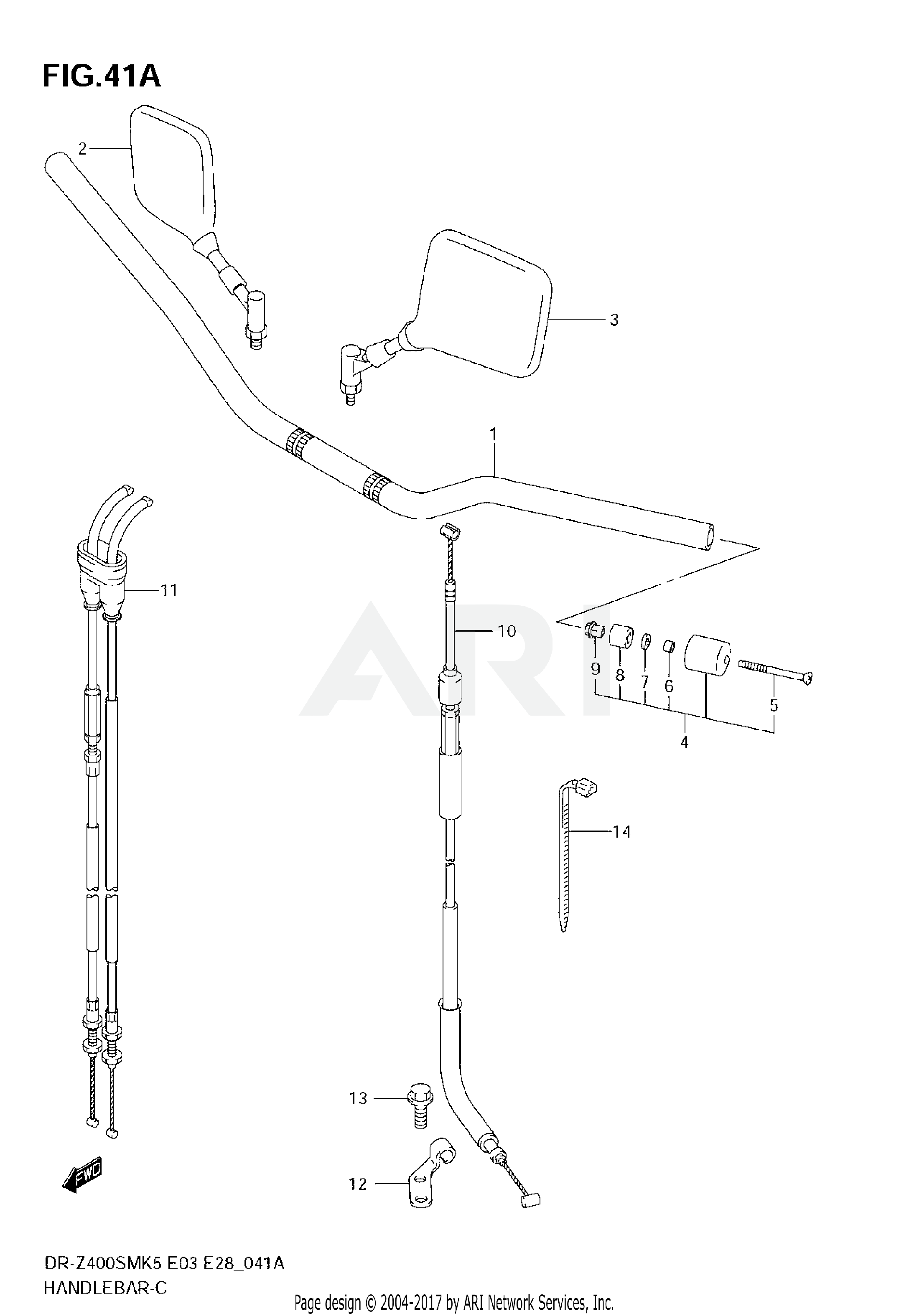 HANDLEBAR (MODEL K7/K8)