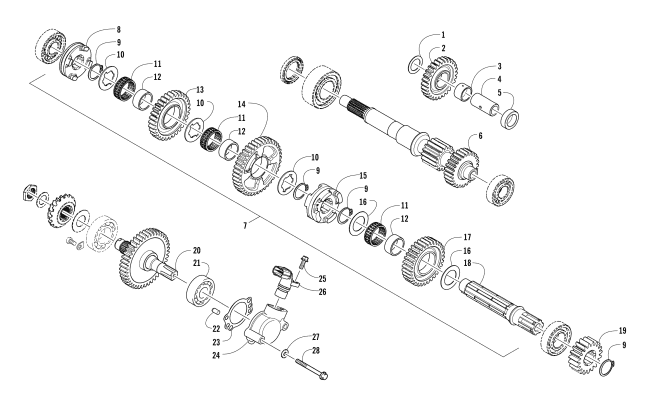 SECONDARY TRANSMISSION ASSEMBLY