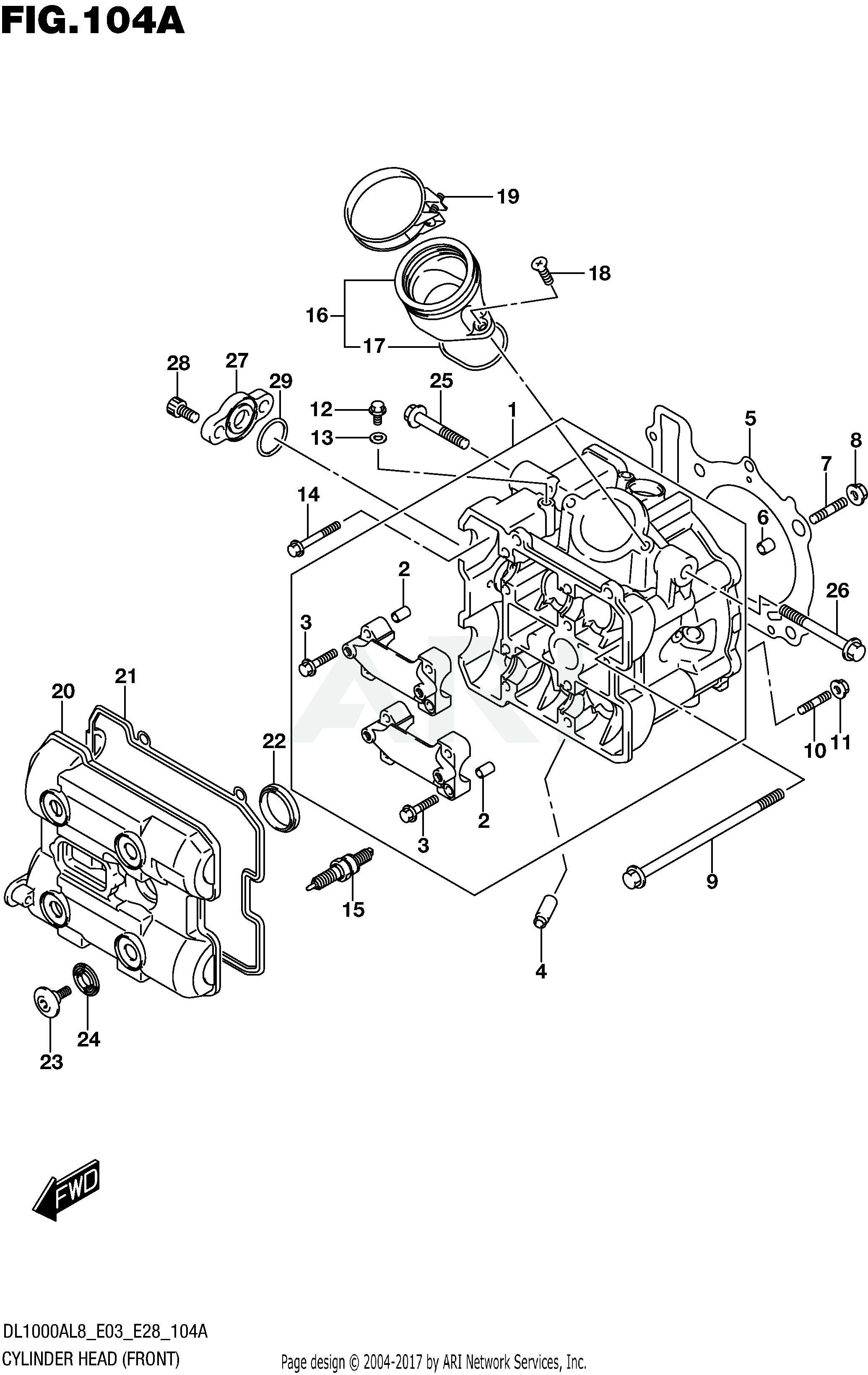 CYLINDER HEAD (FRONT)