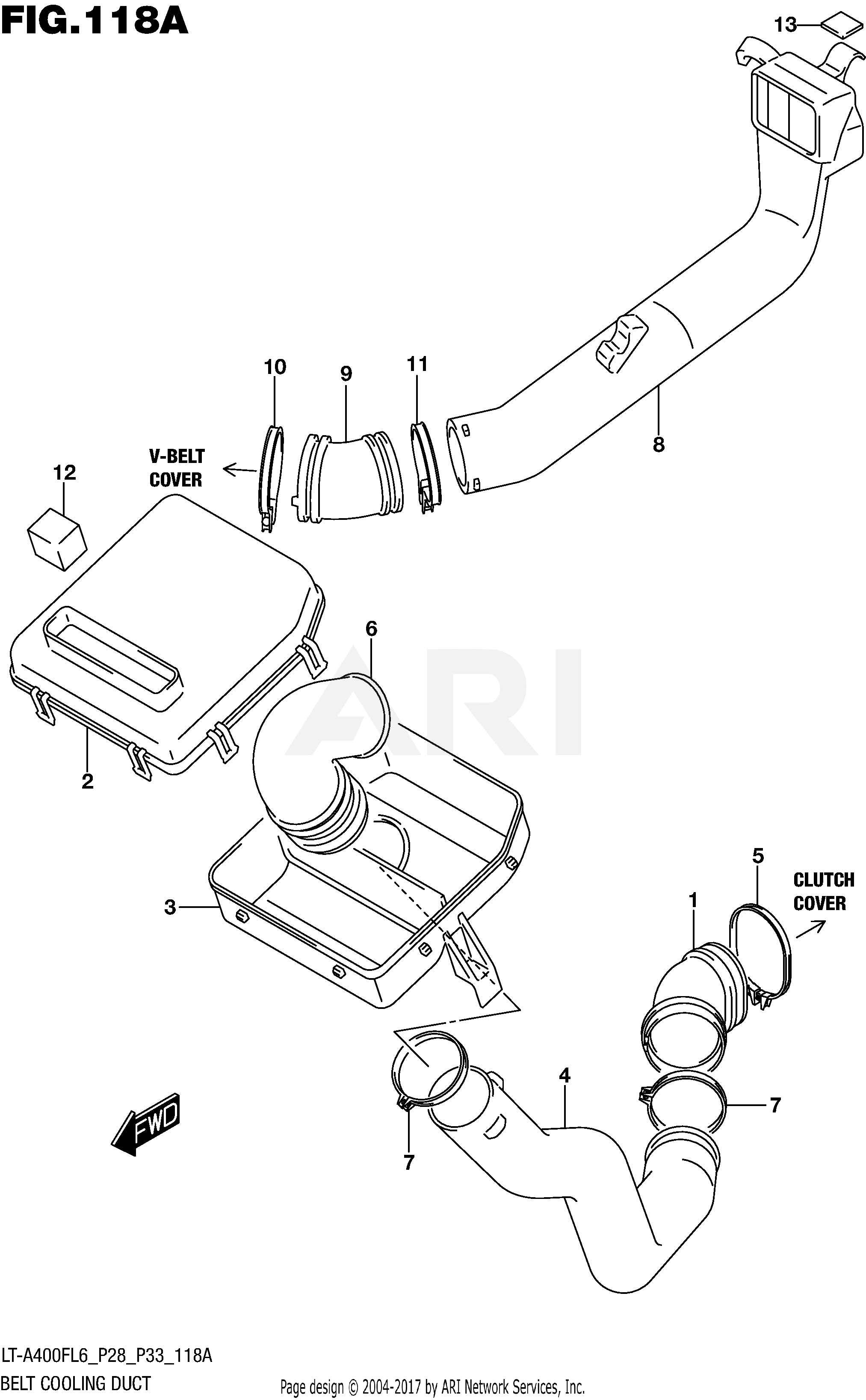 BELT COOLING DUCT