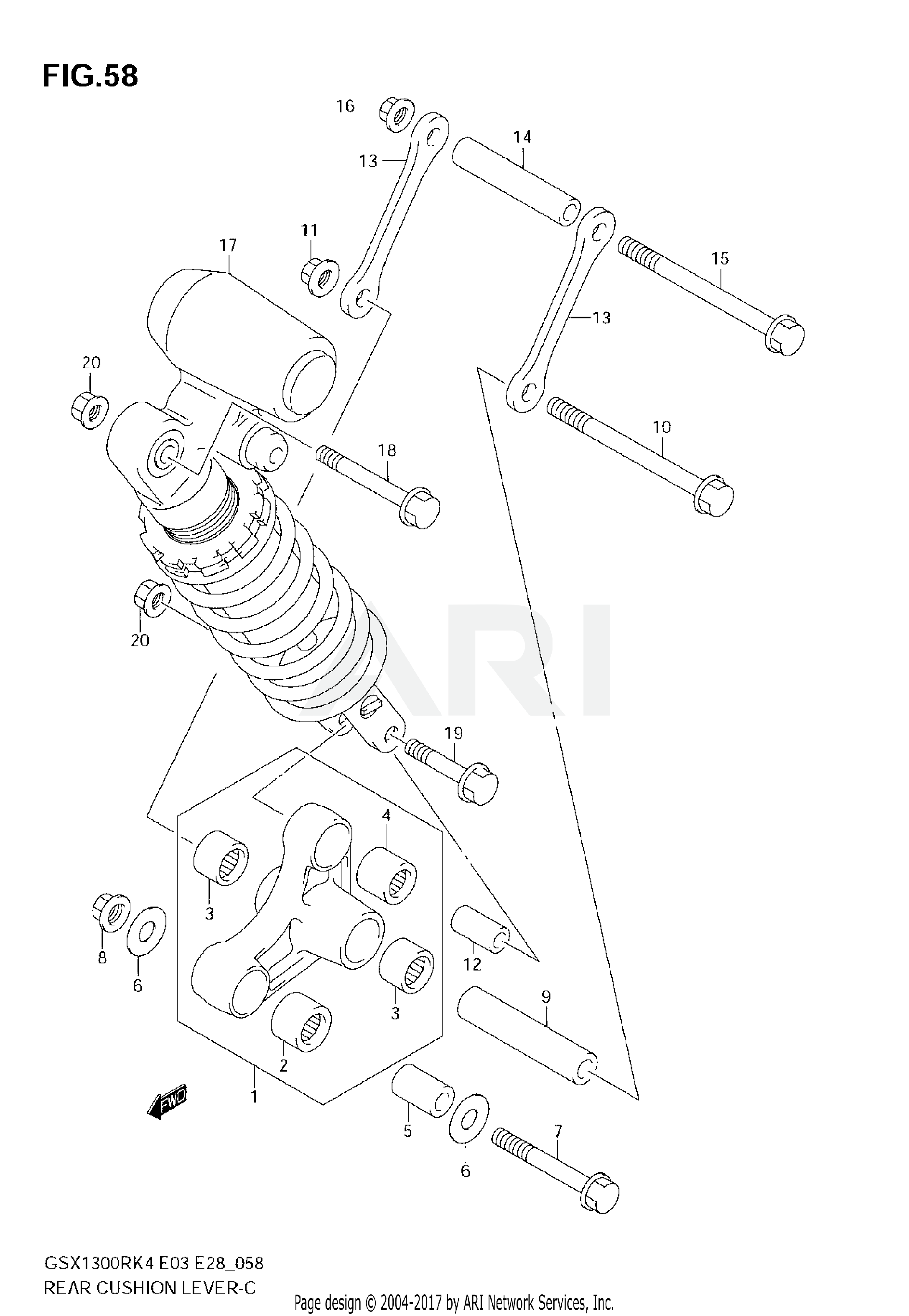 REAR CUSHION LEVER